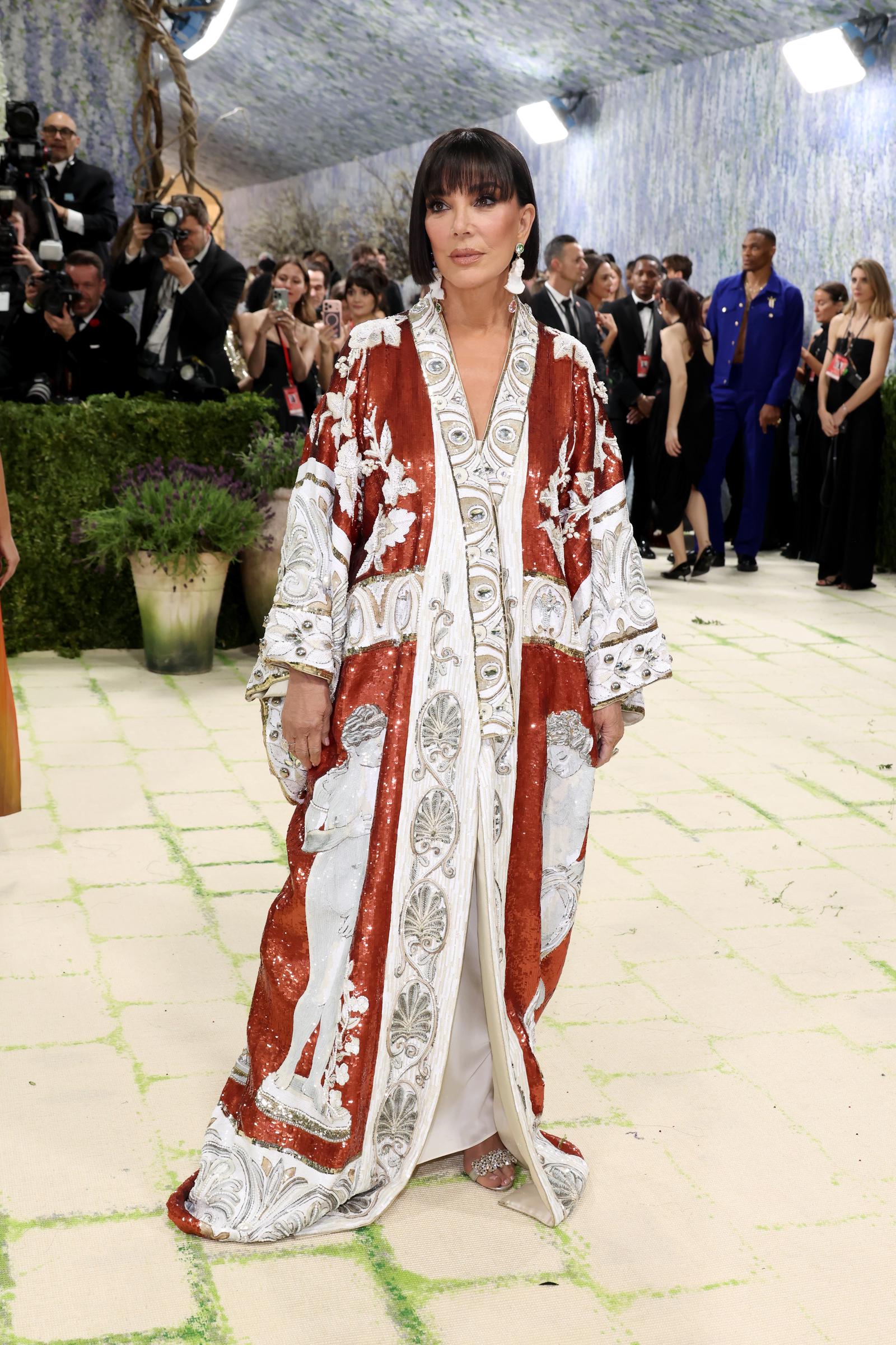 Kris Jenner attends the 2026 Met Gala celebrating "Costume Art" at the Metropolitan Museum of Art on May 4, 2026 in New York City. | Source: Getty Images