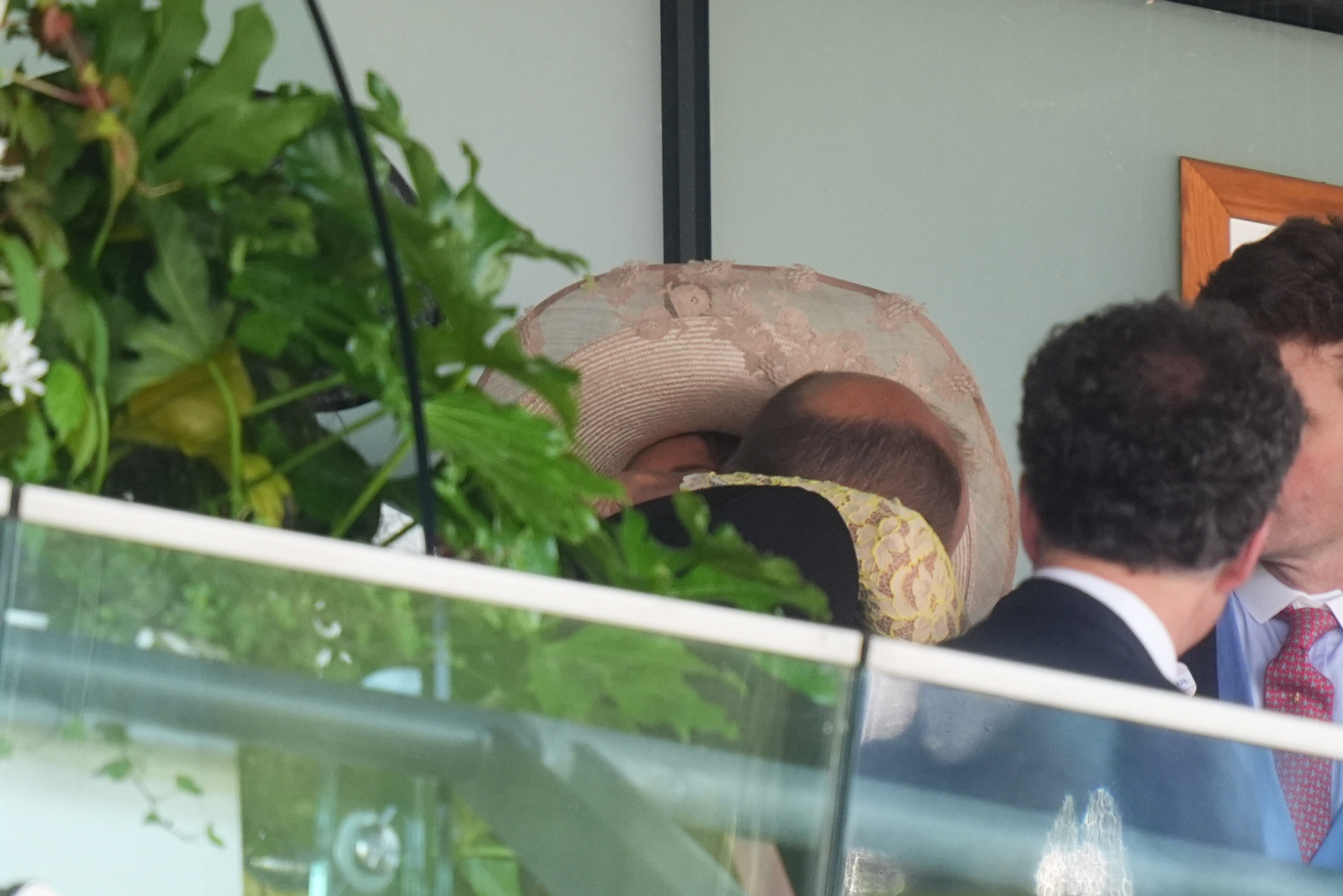 The Prince of Wales greets Carole Middleton during the Queen's Vase on day two of Royal Ascot at Ascot Racecourse, Berkshire on Wednesday, June 18, 2025 | Source: Getty Images