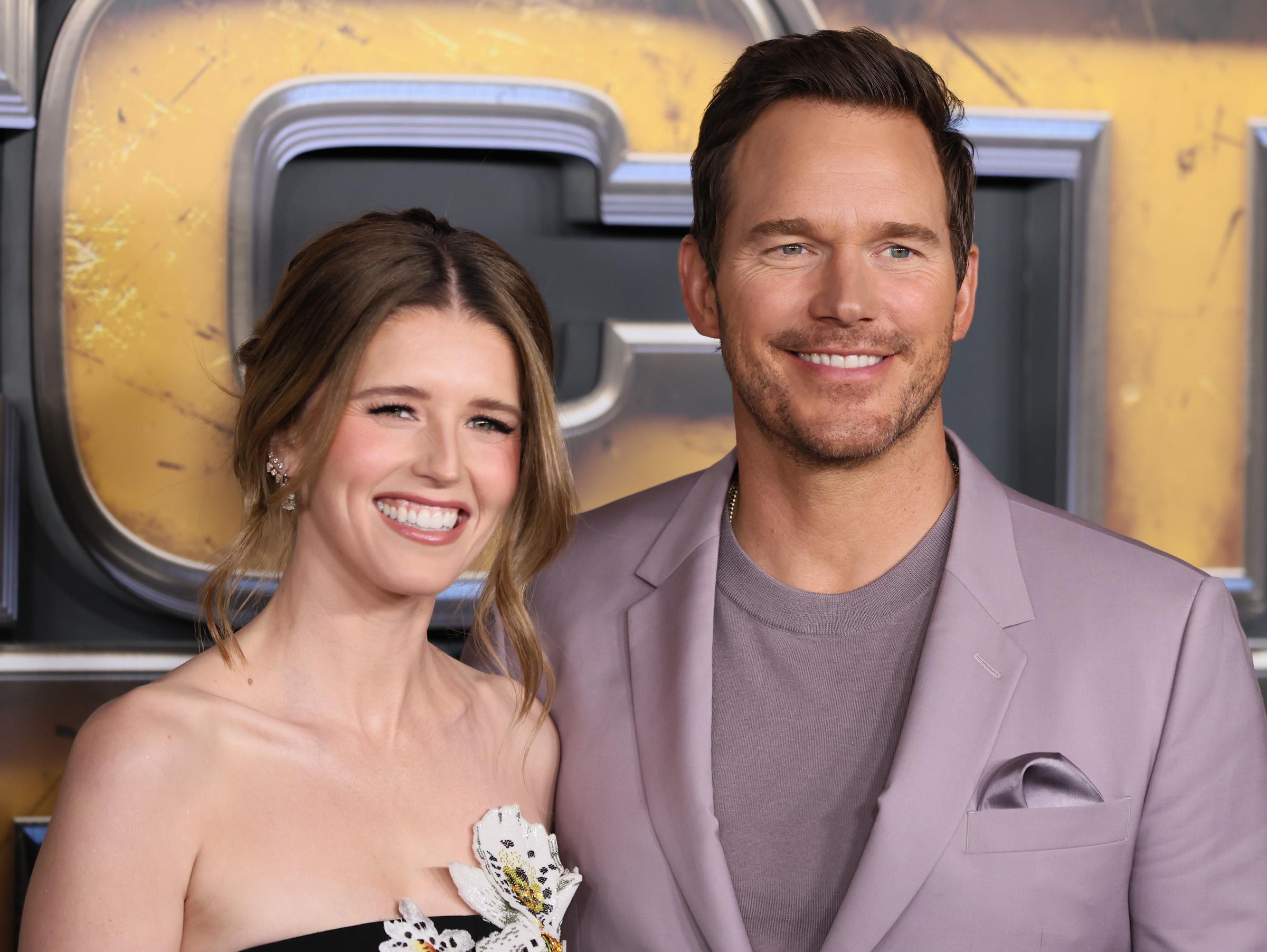 Katherine Schwarzenegger and Chris Pratt attend the world premiere of Netflix's "The Electric State" at The Egyptian Theatre Hollywood on February 24, 2025 in Los Angeles, California. | Source: Getty Images