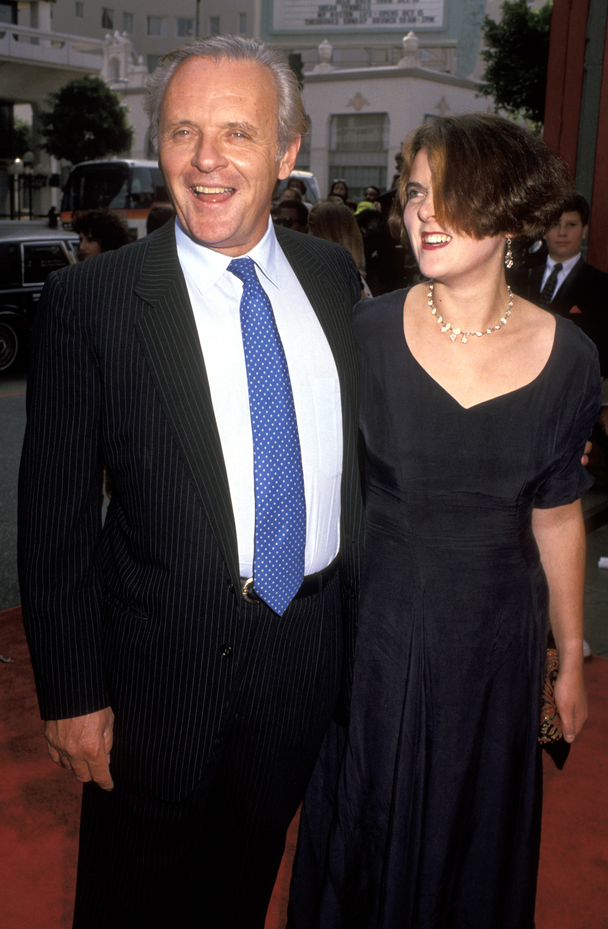 Anthony Hopkins and Abigail Hopkins arrive at the "Little Man Tate" Los Angeles Premiere on October 6, 1991. | Source: Getty Images