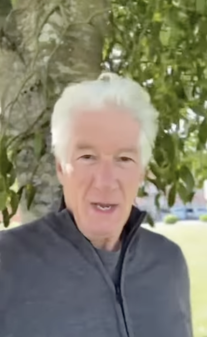 Screenshot of Richard Gere's first Instagram post | Source: Instagram/richardgere
