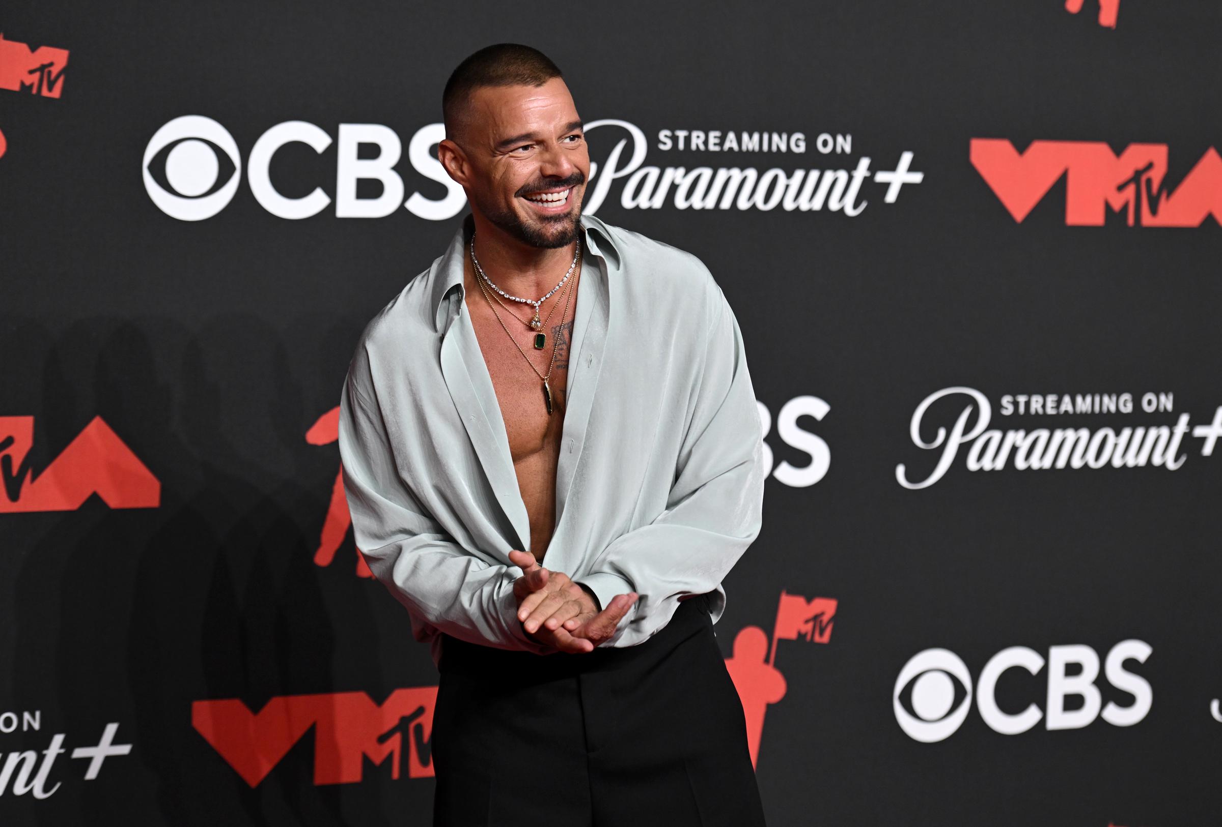 Ricky Martin attends the 2025 MTV Video Music Awards at UBS Arena on September 7, 2025, in Elmont, New York. | Source: Getty Images