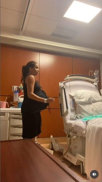 Meghan Markle dancing in a delivery room while in labor from a video posted on June 4, 2025 | Source: Instagram/meghan