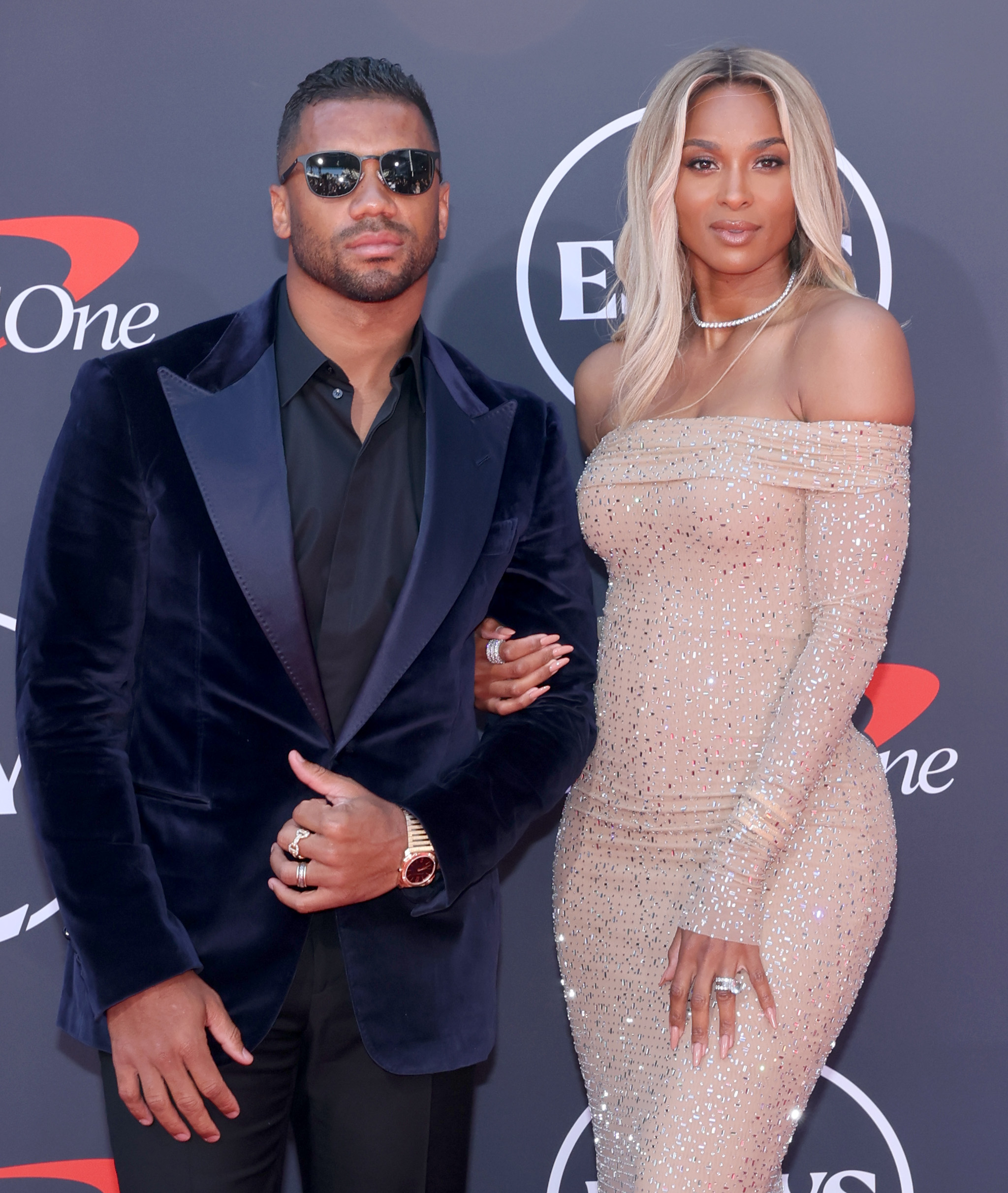 Russell Wilson and Ciara attend the 2025 ESPY Awards at Dolby Theatre on July 16, 2025, in Hollywood, California. | Source: Getty Images