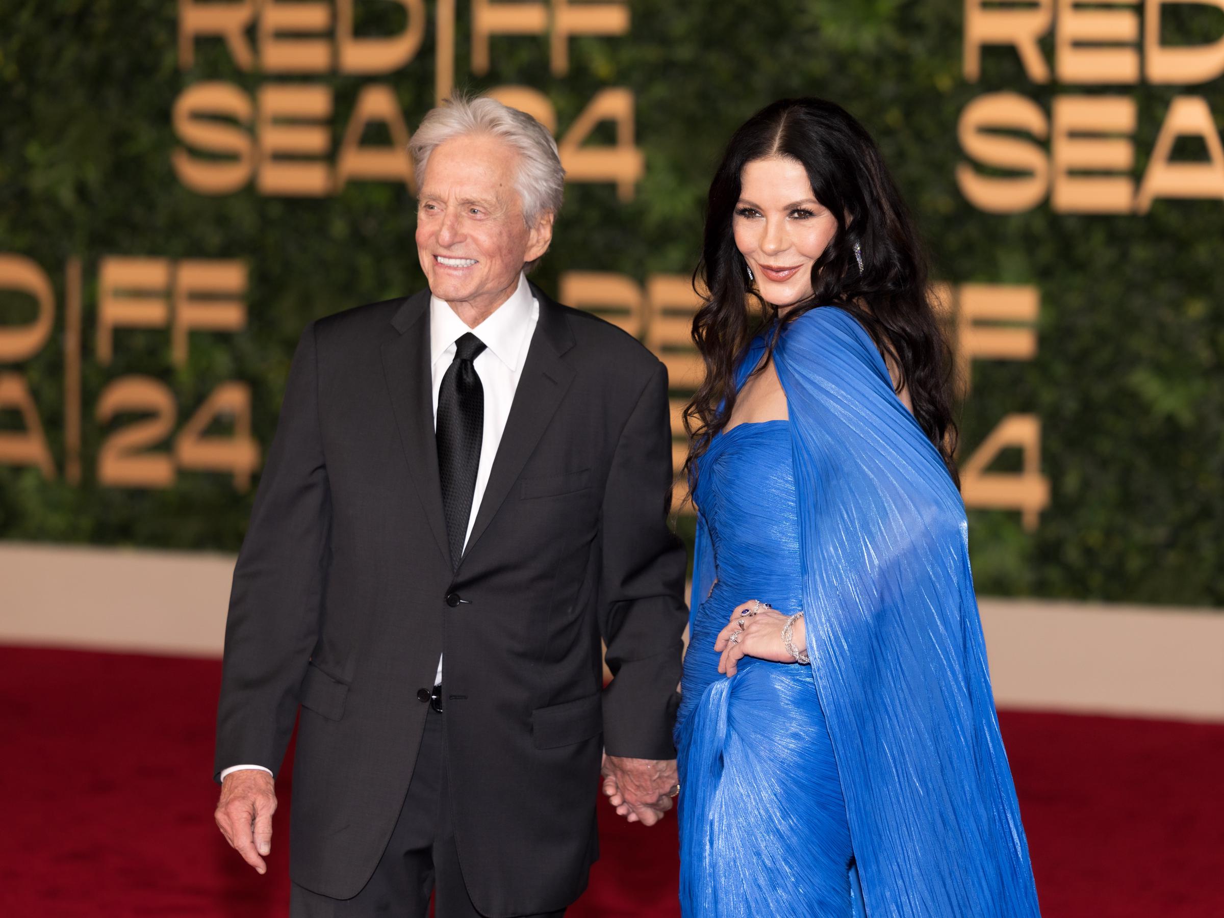 Michael Douglas and Catherine Zeta-Jones attend the Opening Ceremony of The Red Sea International Film Festival 2024 on December 05, 2024 in Jeddah, Saudi Arabia. | Source: Getty Images