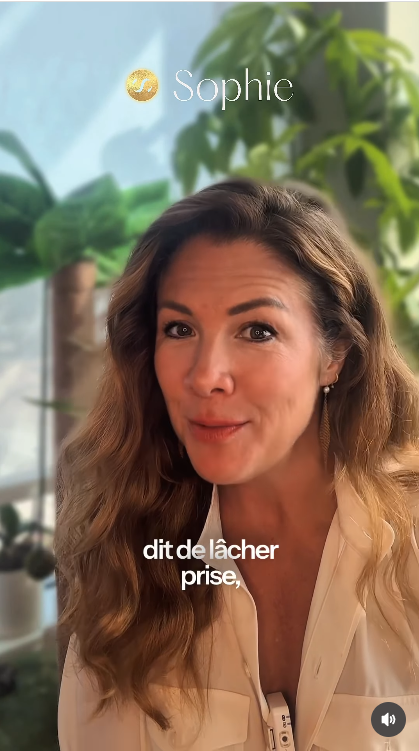 A screengrab from Sophie Grégoire Trudeau's video, dated October 13, 2025. | Source: Instagram/sophiegregoiretrudeau