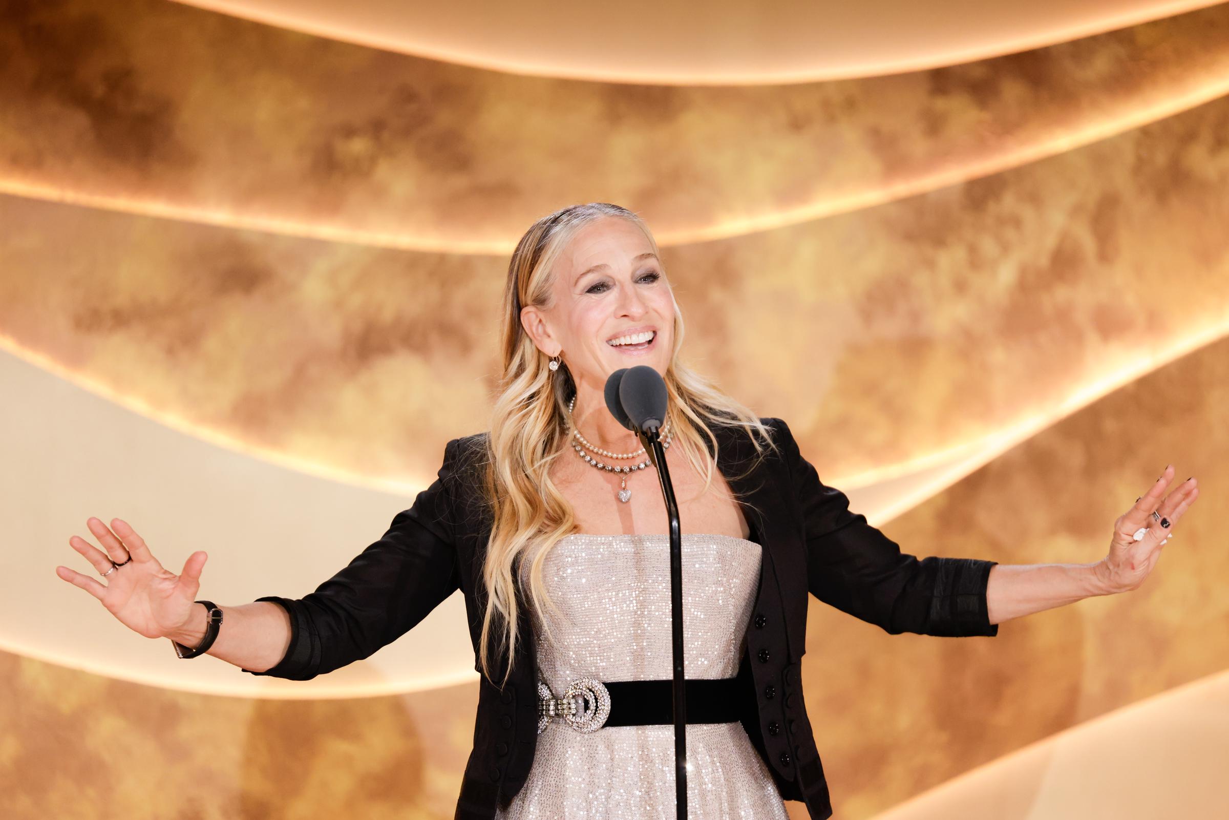 Sarah Jessica Parker at the Golden Eve: The Golden Globes Honor Helen Mirren & Sarah Jessica Parker, on January 6, 2026. | Source: Getty Images