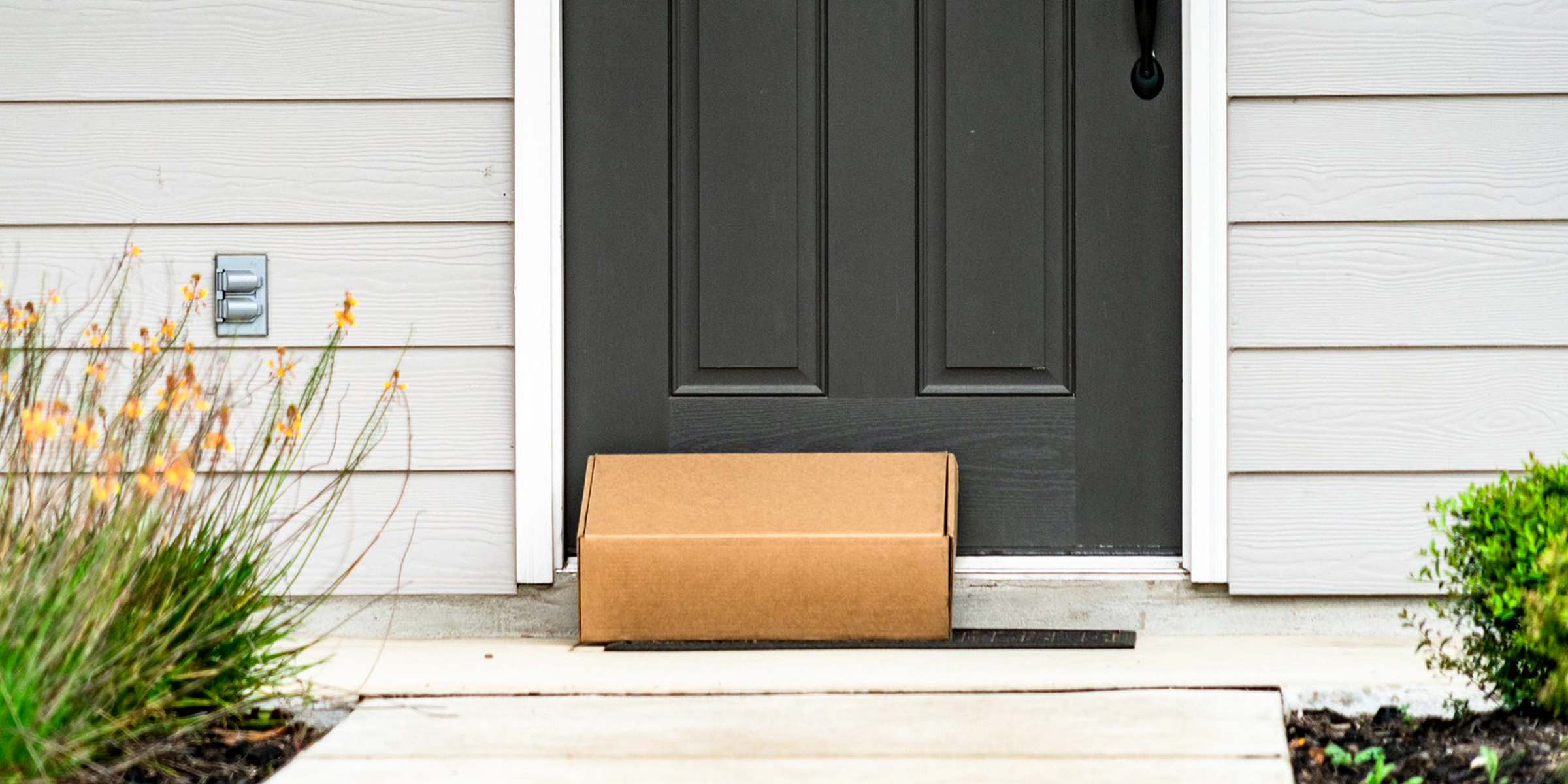 A package on a doorstep | Source: Shutterstock