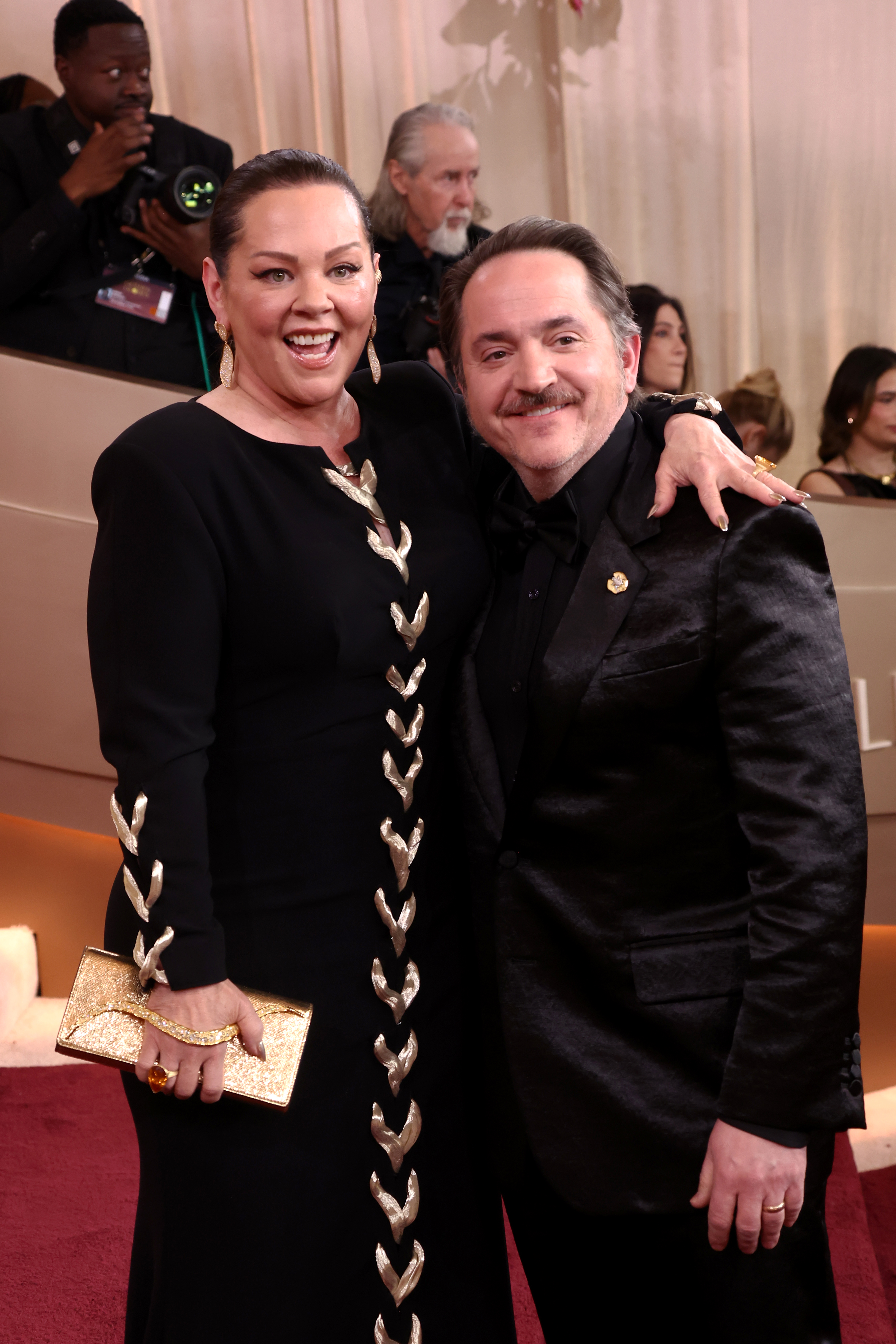 Melissa McCarthy and Ben Falcone at the 83rd Annual Golden Globes held at The Beverly Hilton on January 11, 2026 in Beverly Hills, California | Source: Getty Images