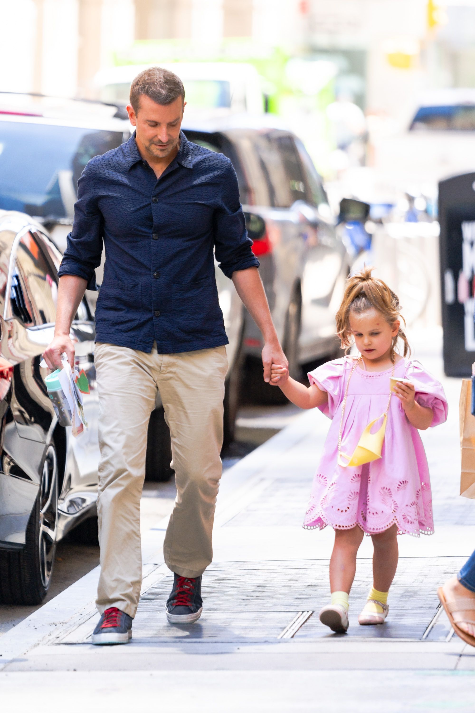 Bradley Cooper and Lea Cooper are seen in the Financial District on June 17, 2021, in New York City. | Source: Getty Images
