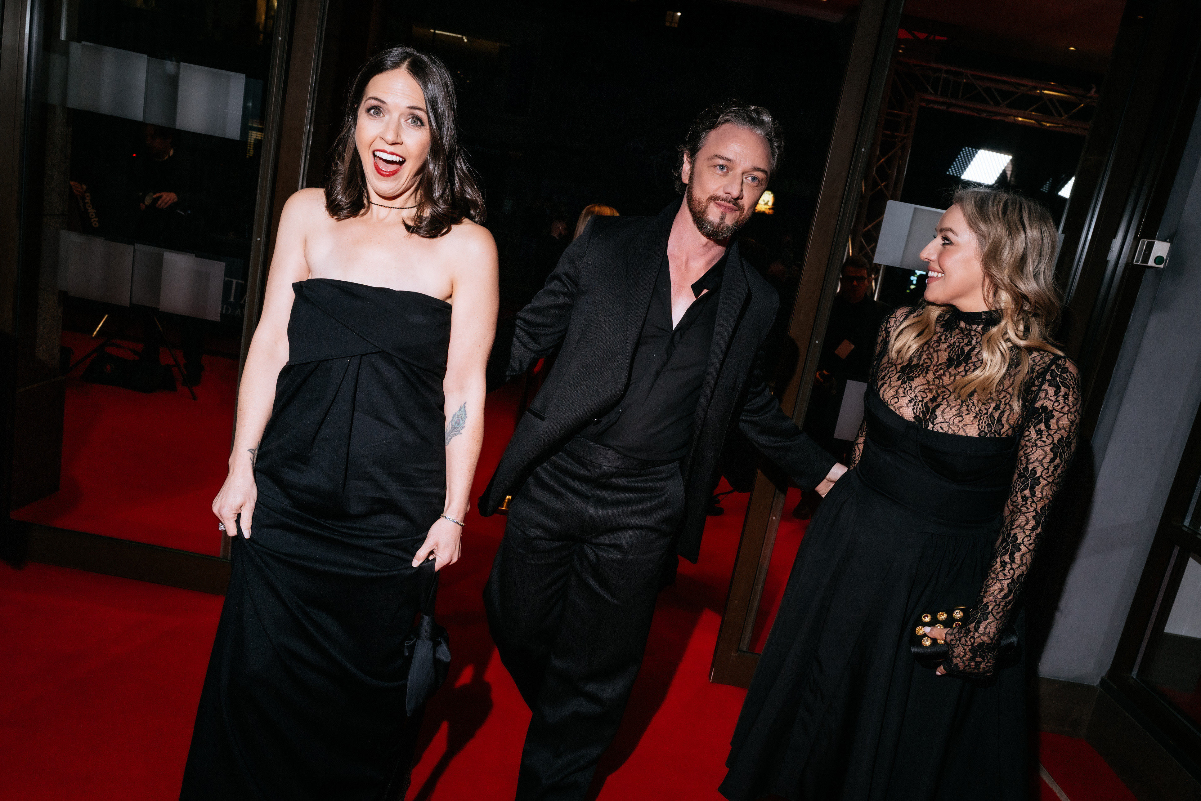 Lisa Liberati, James McAvoy and Joy McAvoy attend the 2025 BAFTA Scotland Awards held at DoubleTree by Hilton Glasgow Central on November 16, 2025 in Glasgow, Scotland. | Source: Getty Images