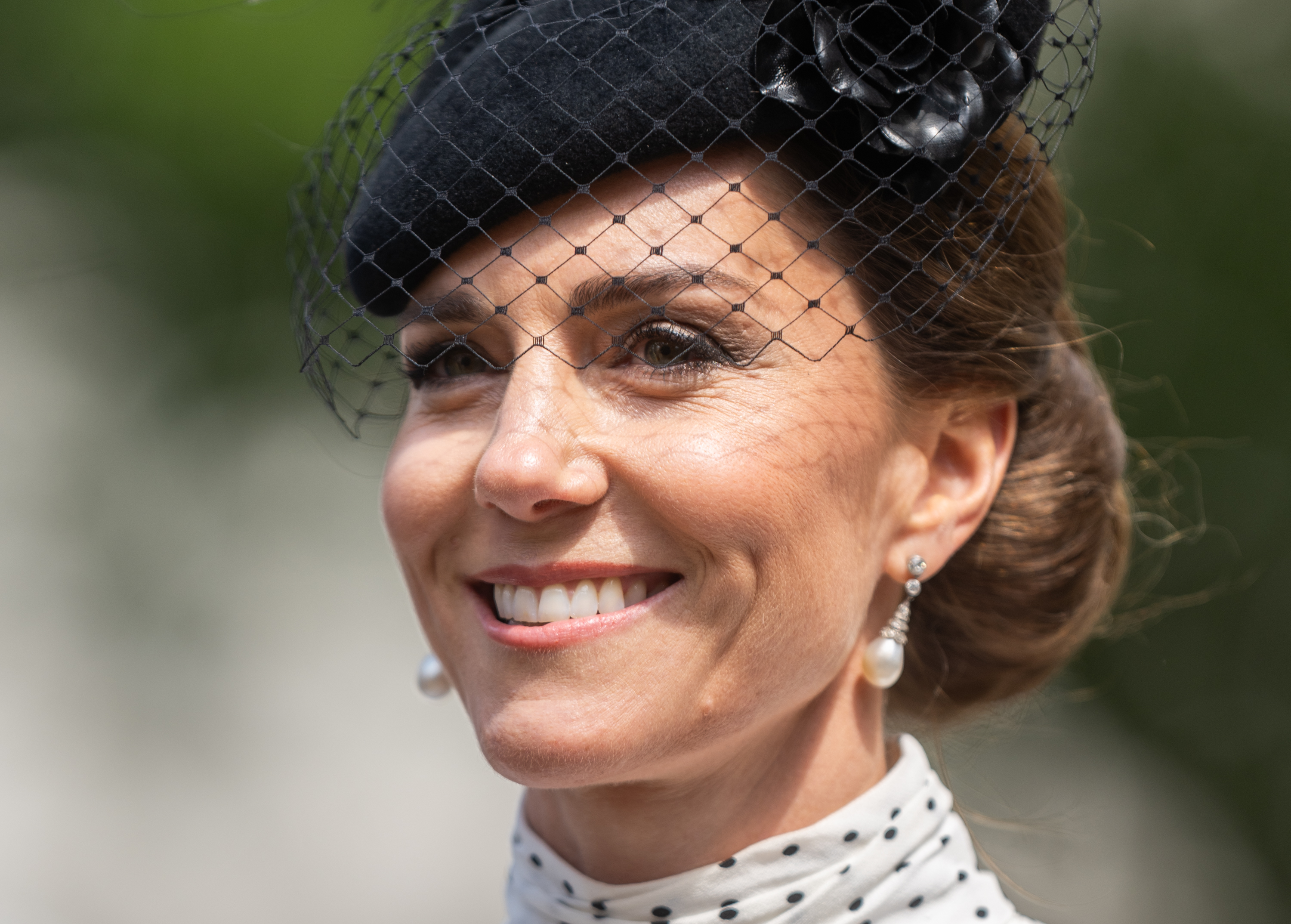 Catherine, Princess of Wales, attends the thanksgiving service to mark The 80th anniversary of VE Day at Westminster Abbey on May 8, 2025, in London, England. | Source: Getty Images