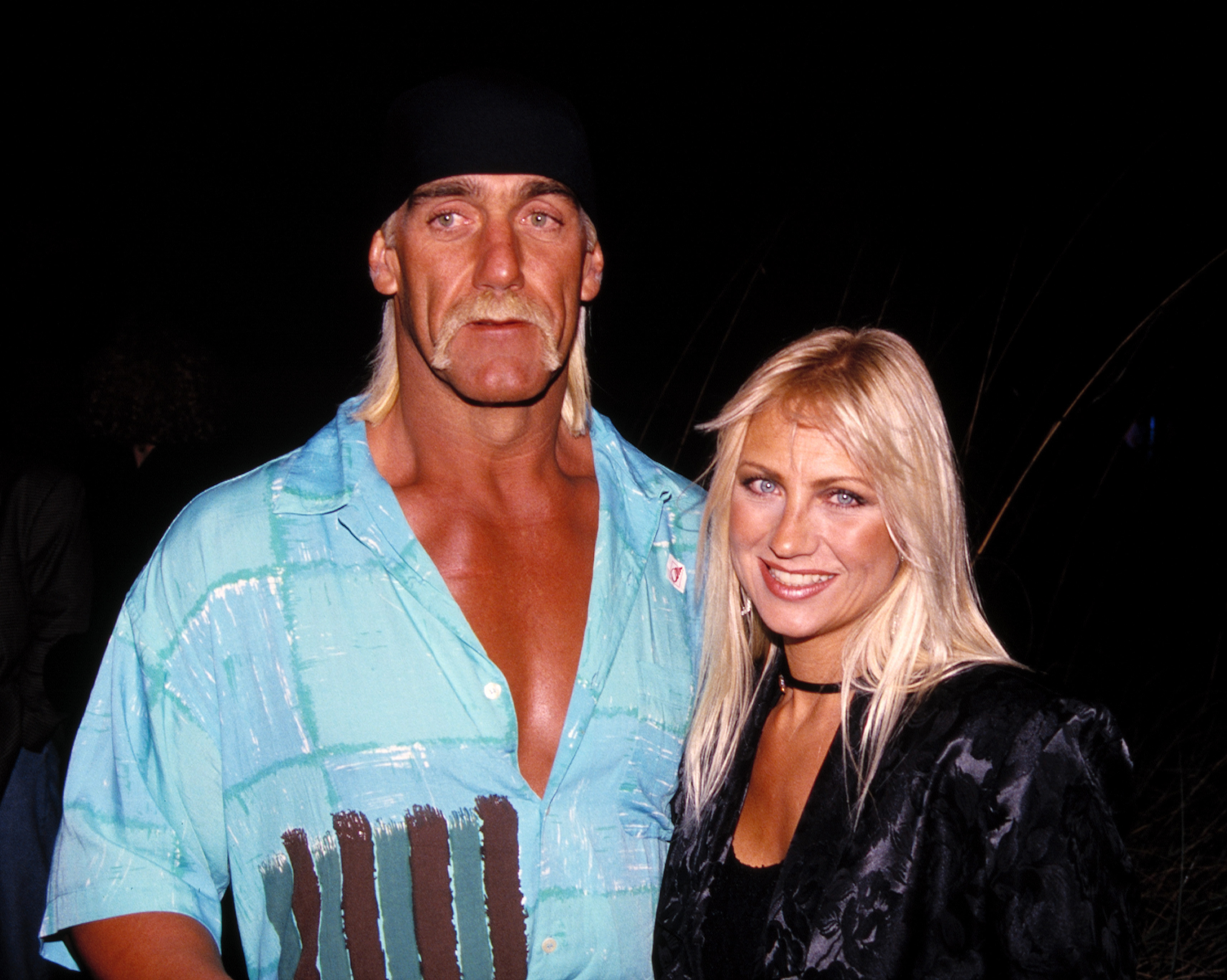 Hulk Hogan and wife Linda Hogan attend the N.A.T.P.E. Conventionin on January, 15, 1994, in Miami, Florida. | Source: Getty Images
