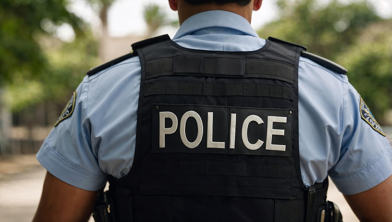 The rear view of a police officer | Source: Pixabay