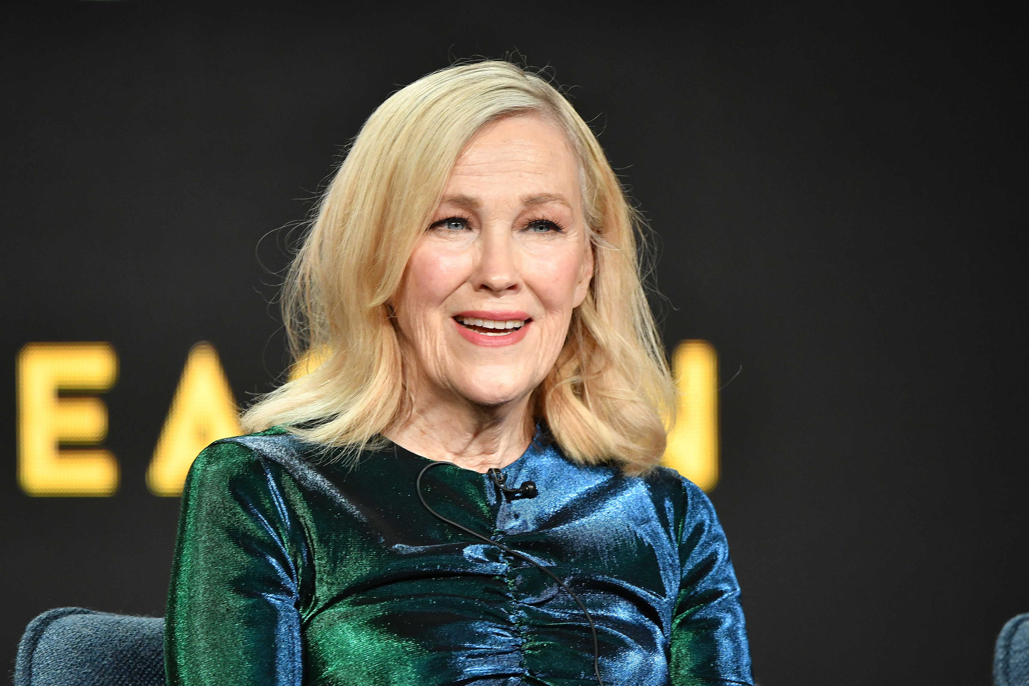 Catherine O'Hara speaks during the Pop TV segment of the 2020 Winter TCA Press Tour on January 13, 2020 | Source: Getty Images