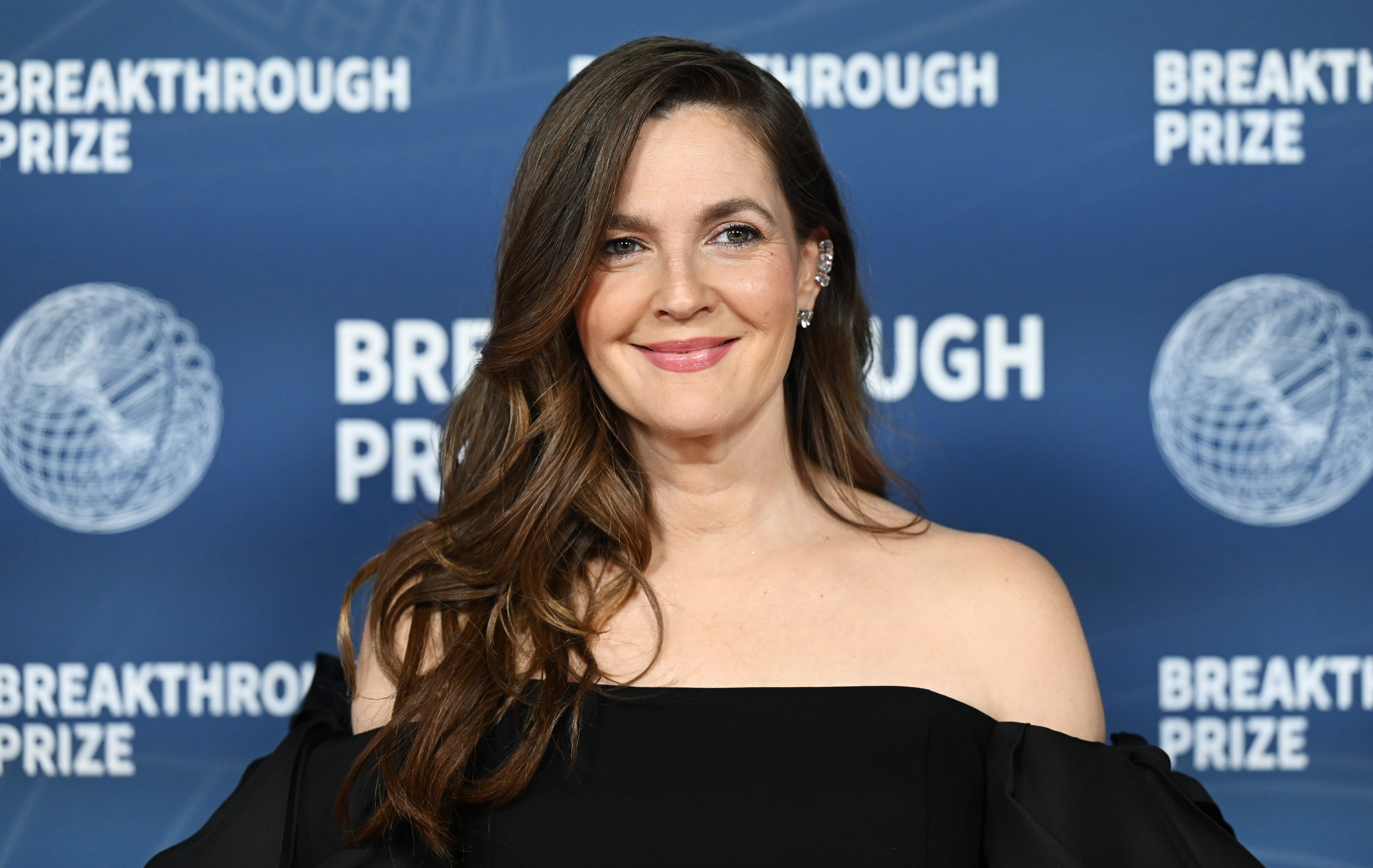 Drew Barrymore at The 11th Breakthrough Prize Ceremony held at Barker Hanger on April 5, 2025, in Santa Monica, California. | Source: Getty Images
