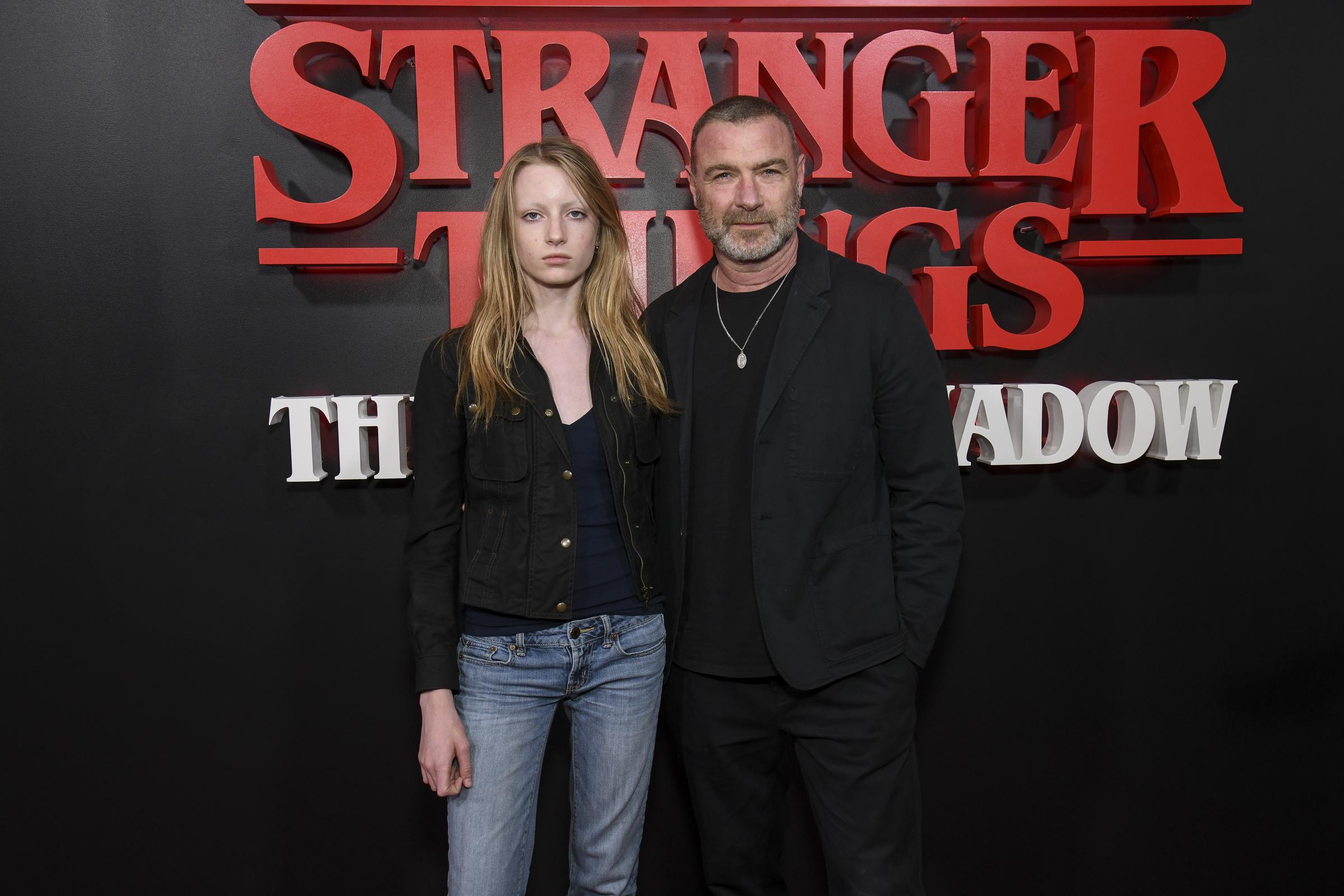 Kai and Liev Schreiber at the "Stranger Things: The First Shadow" on Broadway Opening Night held at Nederlander Alley on April 22, 2025, in New York City. | Source: Getty Images