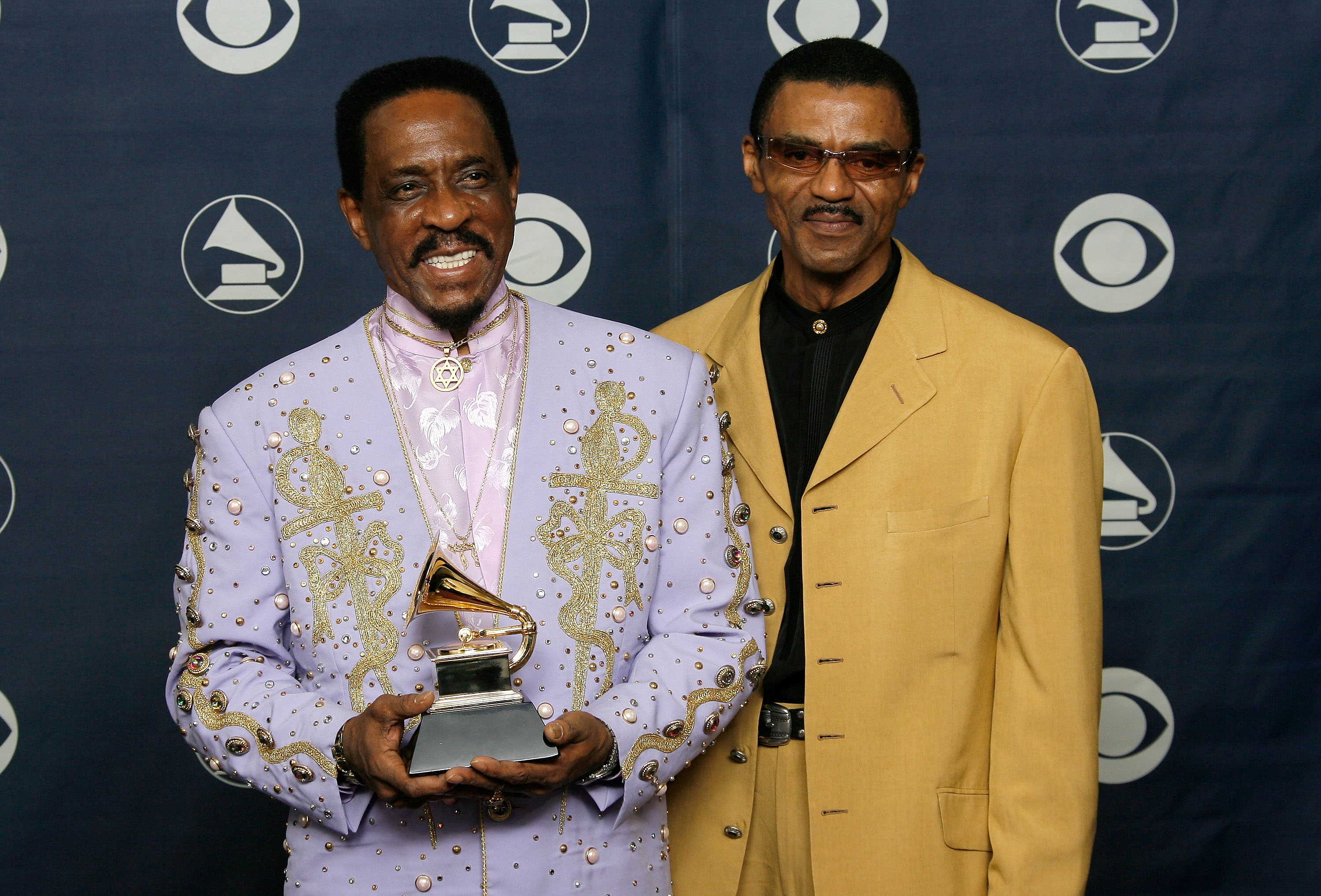 Ike Turner (1931 - 2007) with son Ike Turner Jr. (1958 - 2025) at the 49th annual Grammy Awards, September 11, 2007, at Staples Center in Los Angeles, California. | Source: Getty Images