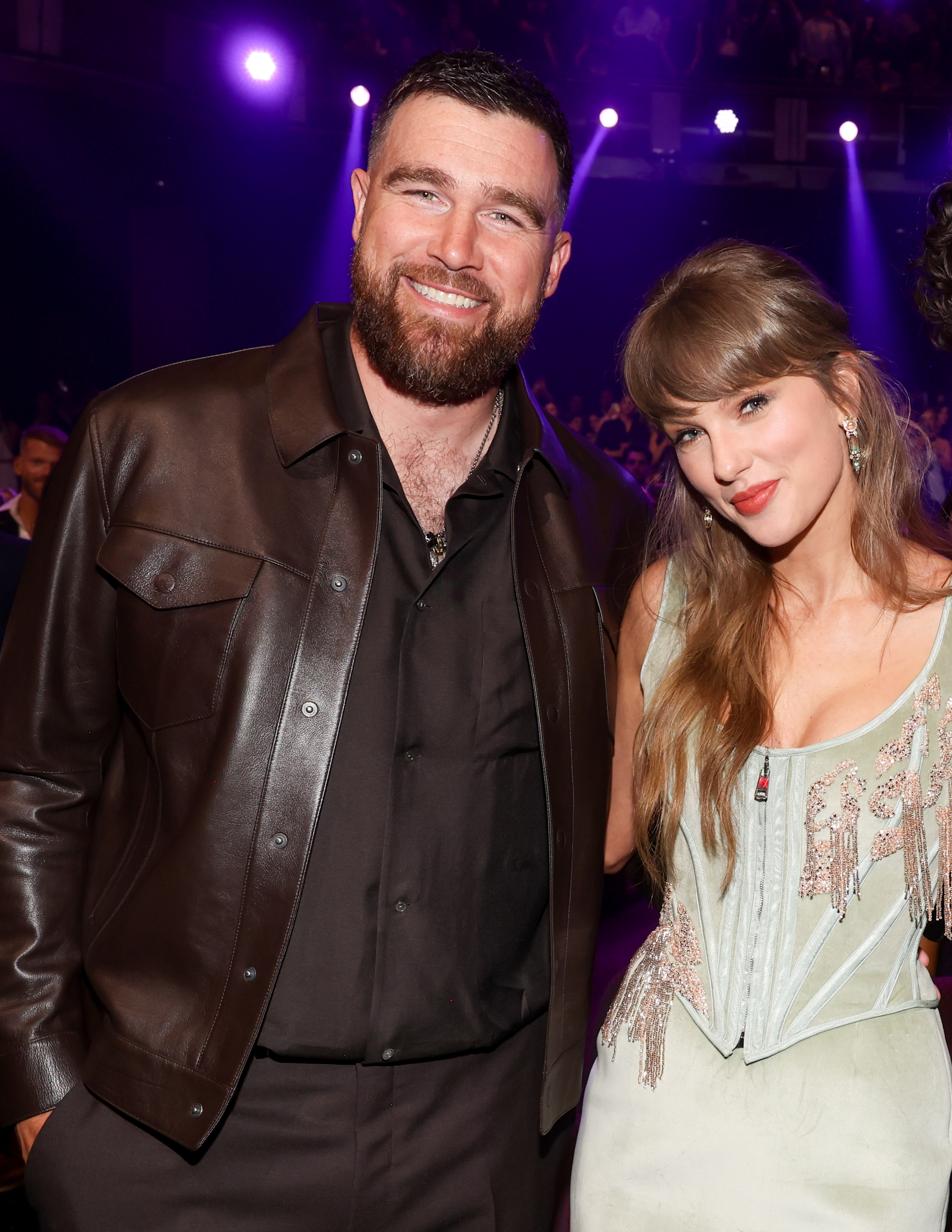 Travis Kelce and Taylor Swift at the 2026 iHeartRadio Music Awards held at Dolby Theatre on March 26, 2026 in Los Angeles, California. | Source: Getty Images