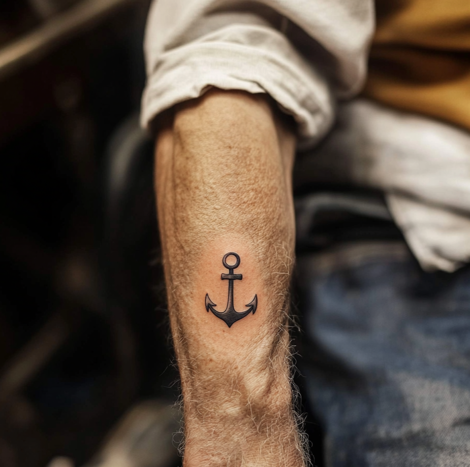 An anchor tattoo | Source: Midjourney