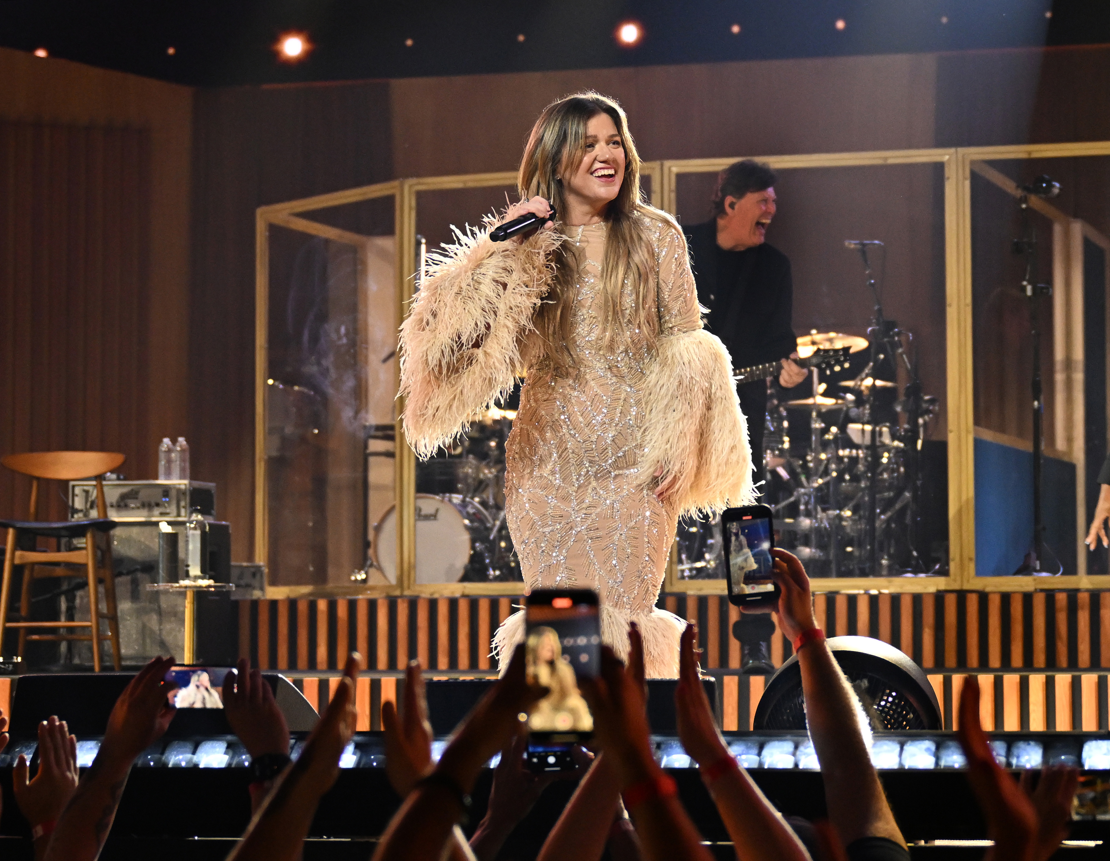 Kelly Clarkson kicks off new Las Vegas residency "Kelly Clarkson: Studio Sessions" at The Colosseum at Caesars Palace on July 11, 2025, in Las Vegas, Nevada. | Source: Getty Images