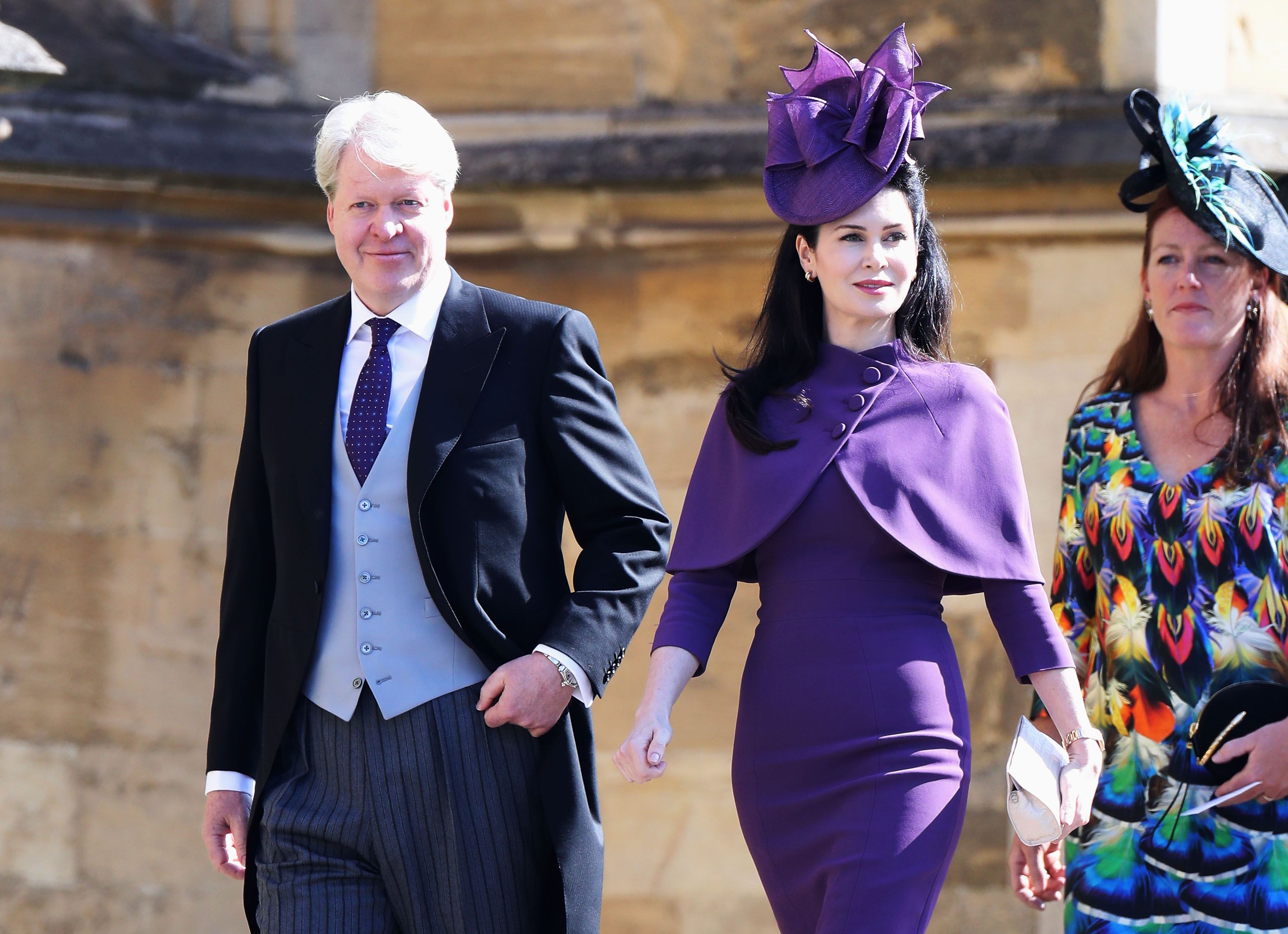 Charles and Karen Spencer arrive at the wedding of Prince Harry and Meghan Markle on May 19, 2018 | Source: Getty Images