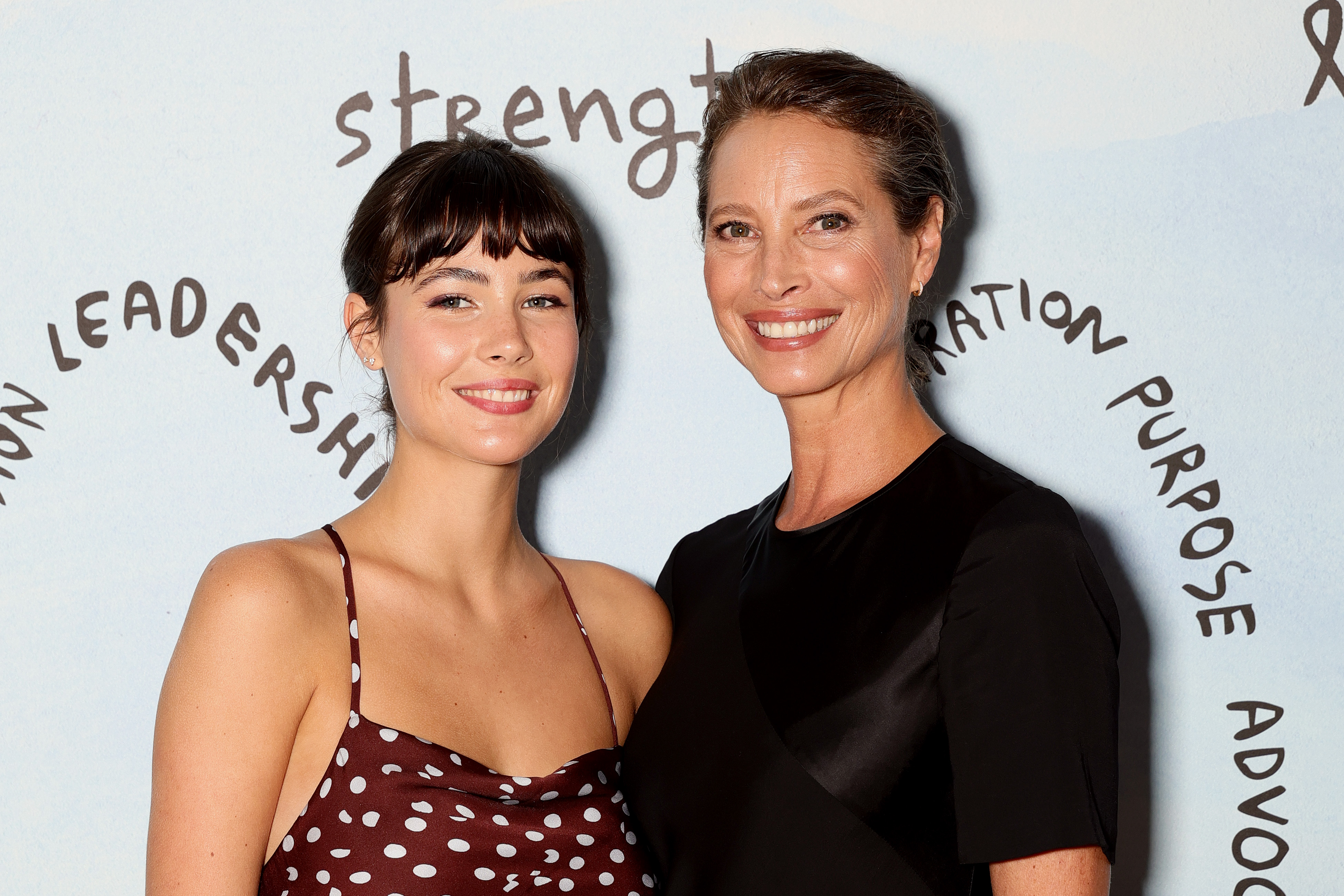 Grace Burns and Christy Turlington Burns attend the 16th Annual DVF Awards at Teatro Goldoni on August 28, 2025, in Venice, Italy. | Source: Getty Images