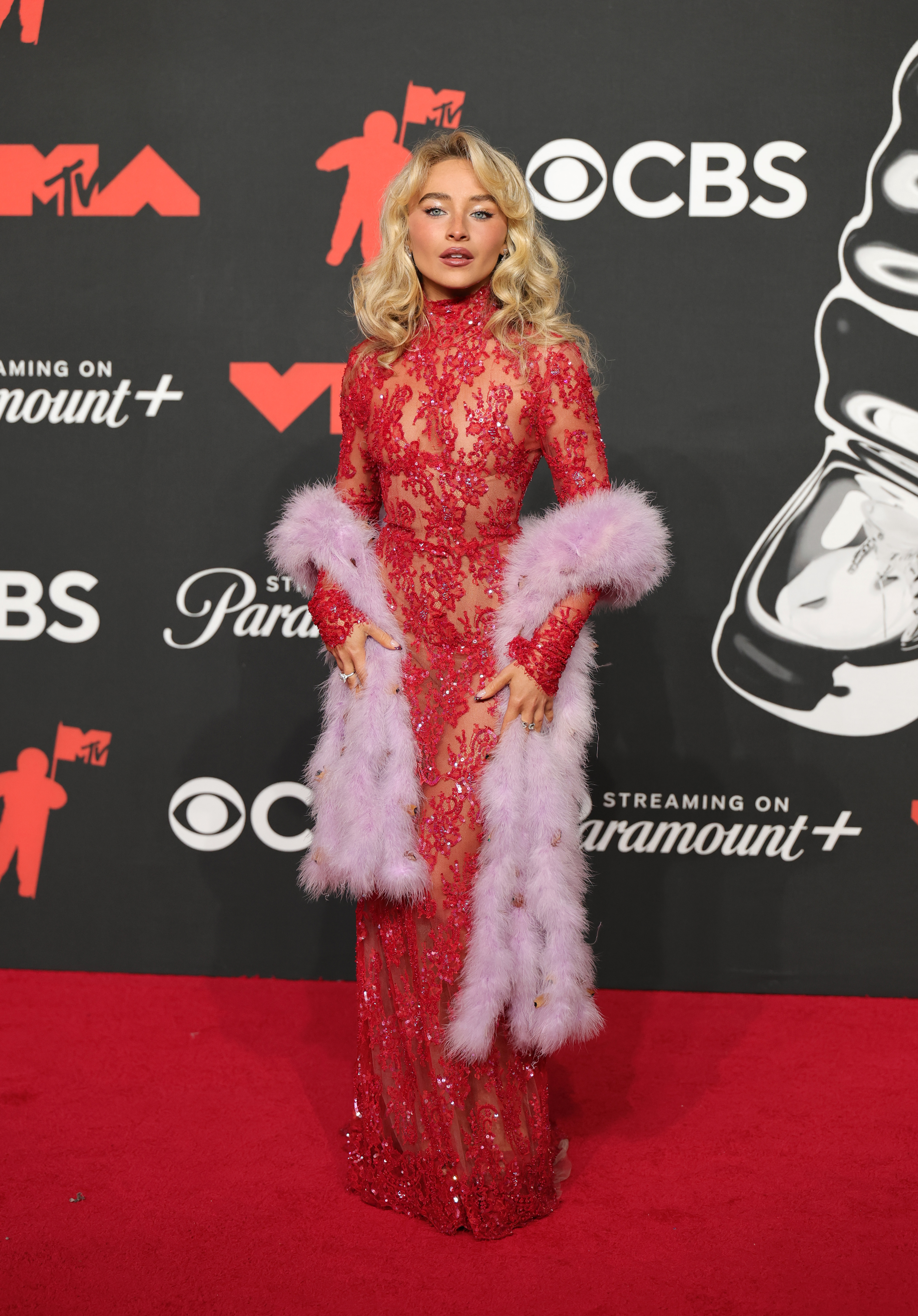 Sabrina Carpenter attends the 2025 MTV Video Music Awards at UBS Arena on September 7, 2025, in Elmont, New York. | Source: Getty Images