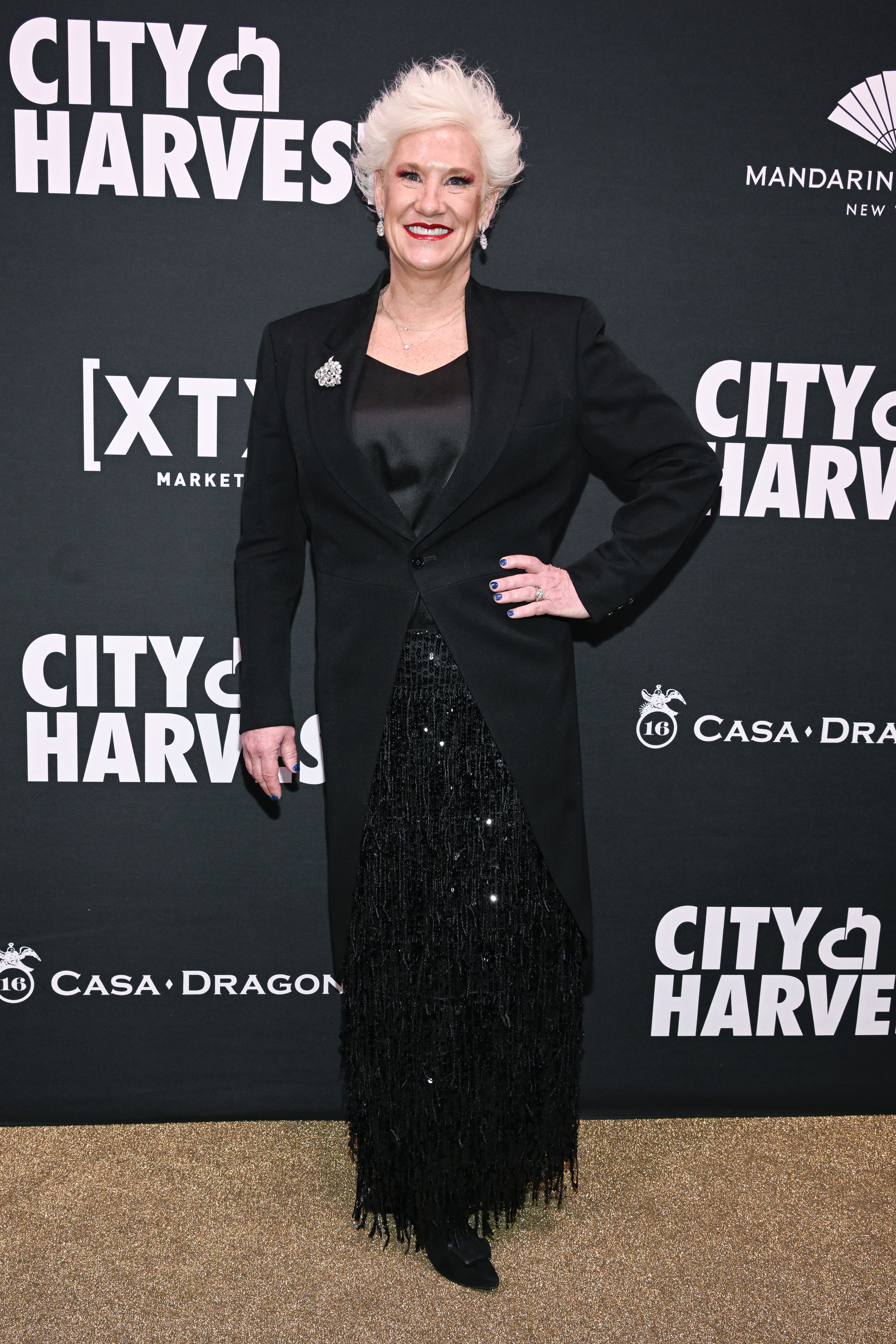 Anne Burrell attends as City Harvest Presents The 2025 Gala: Carnaval at Cipriani 42nd Street on April 22, 2025, in New York City. | Source: Getty Images