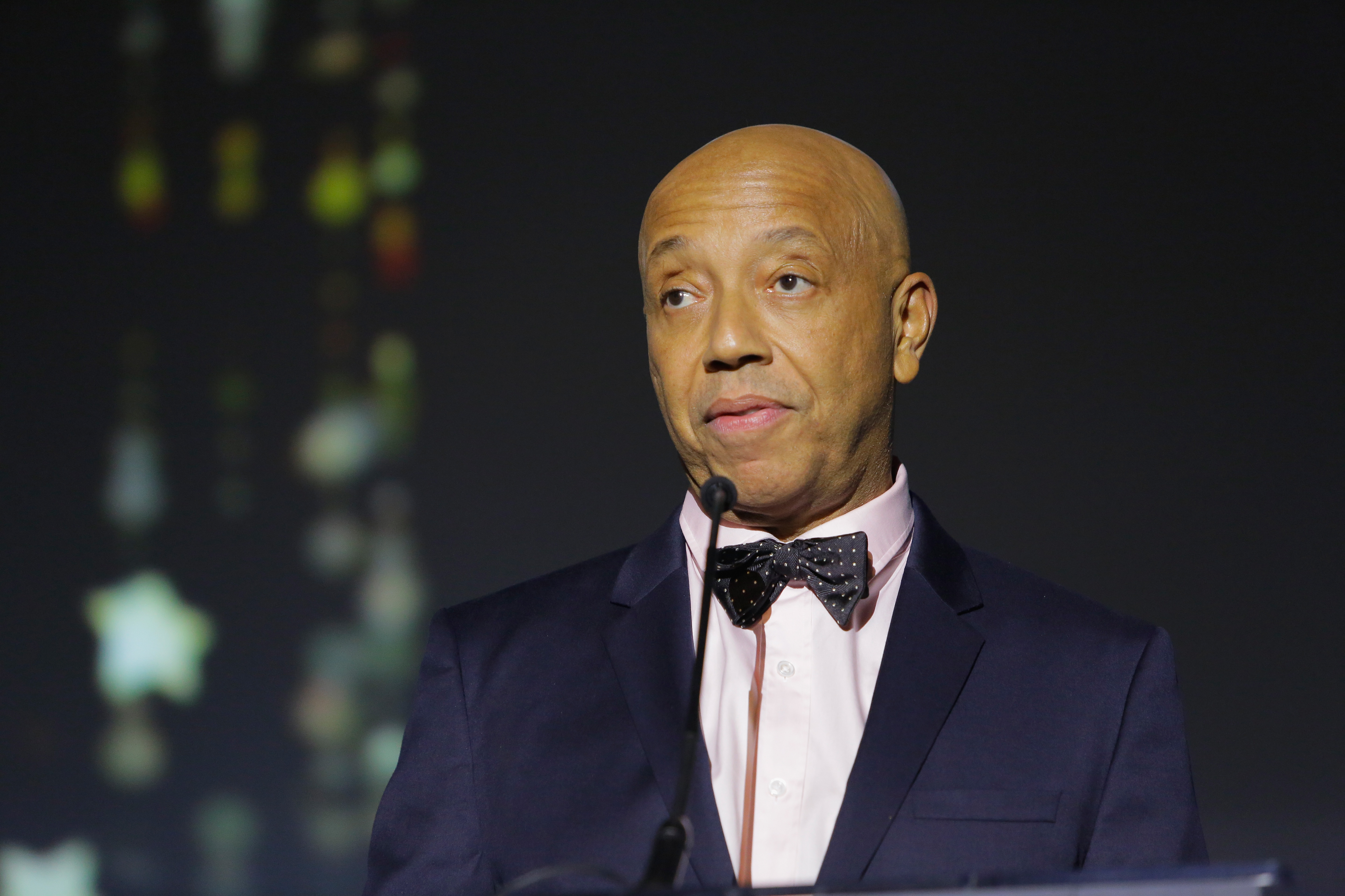 Music producer Russell Simmons speaking onstage at the 2017 Make a Wish Gala on November 9, 2017 in Los Angeles, California | Source: Getty Images