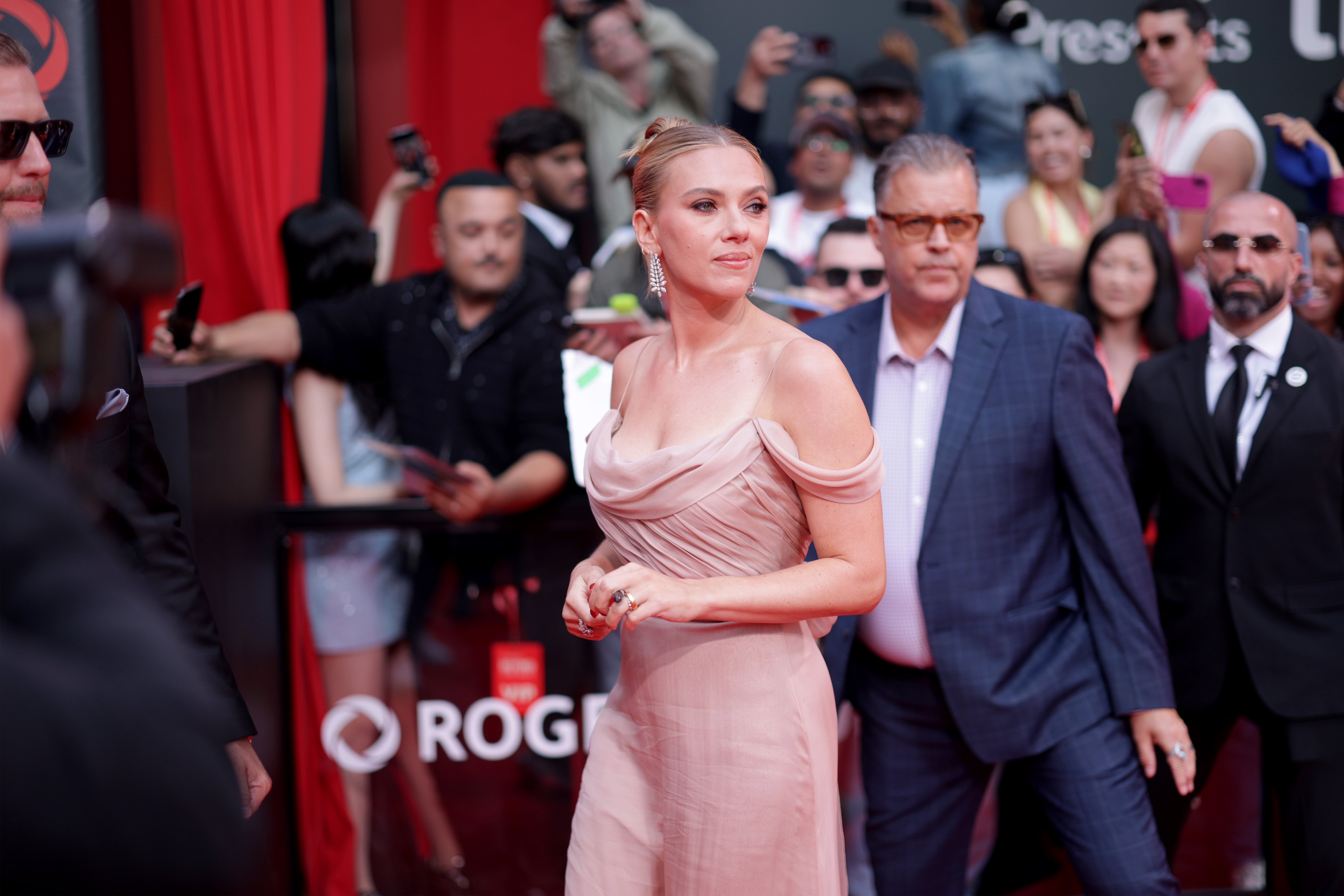 Scarlett Johansson attends the premiere of "Eleanor the Great" during the 2025 Toronto International Film Festival at Roy Thomson Hall on September 8, 2025, in Toronto, Ontario. | Source: Getty Images