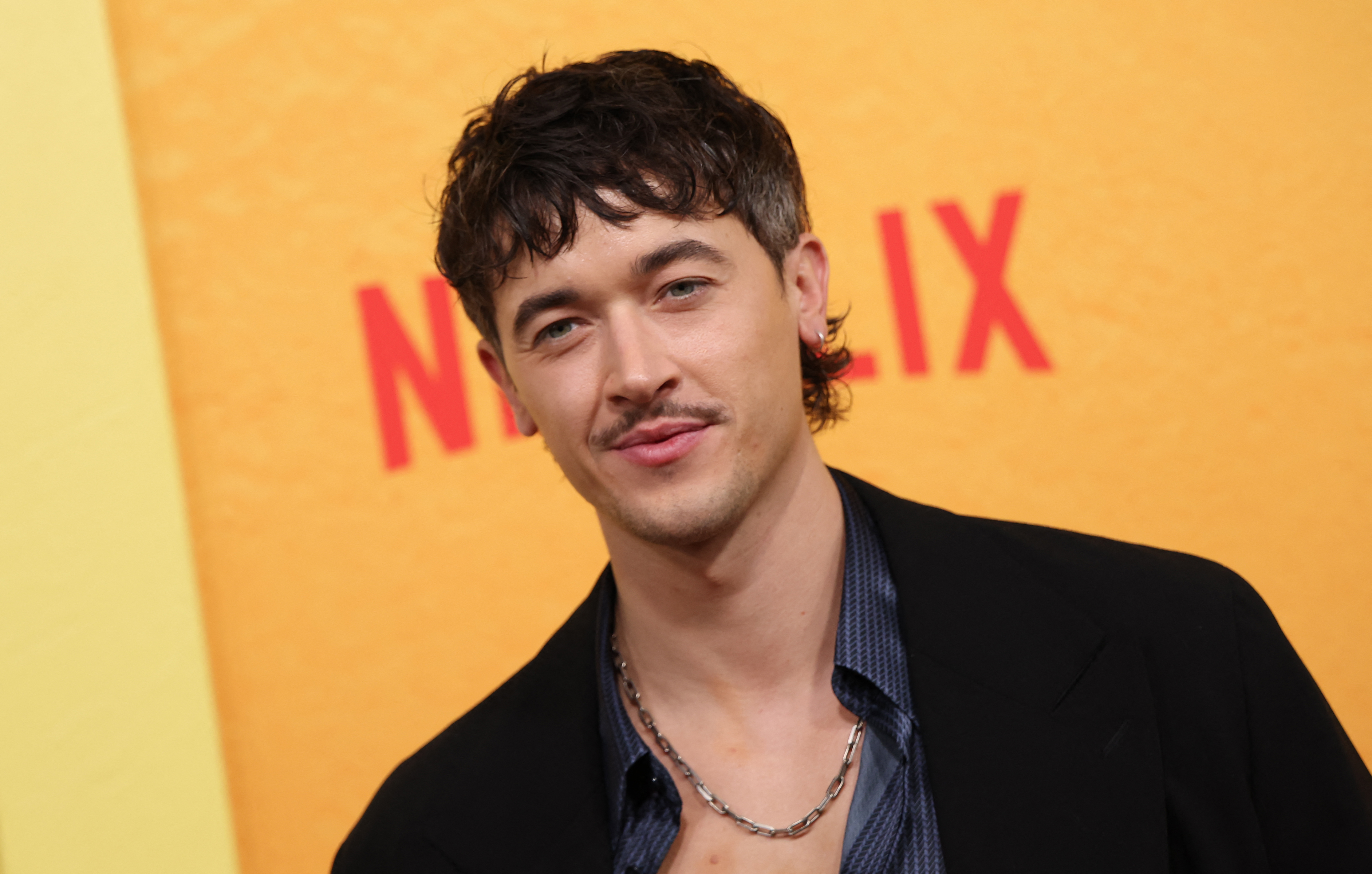 Tom Blyth attends the Netflix premiere of "People We Meet on Vacation" on January 6, 2026 | Source: Getty Images