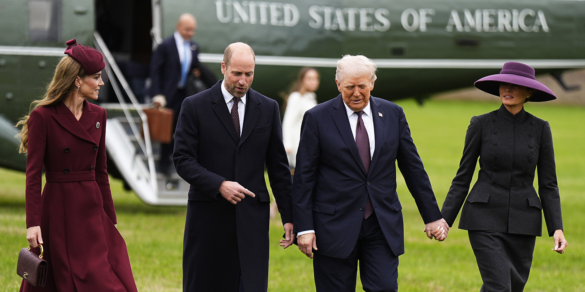 Princess Catherine, Prince William, Donald and Melania Trump | Source: Getty Images