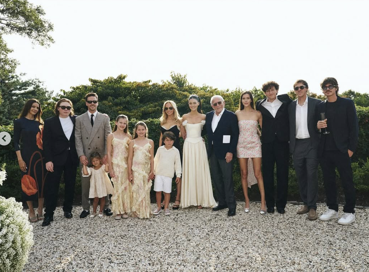 The wedding party at Brooklyn and Nicola Peltz Beckham's vow renewal ceremony on August 2, 2025. | Source: Instagram/nicolaannepeltzbeckham