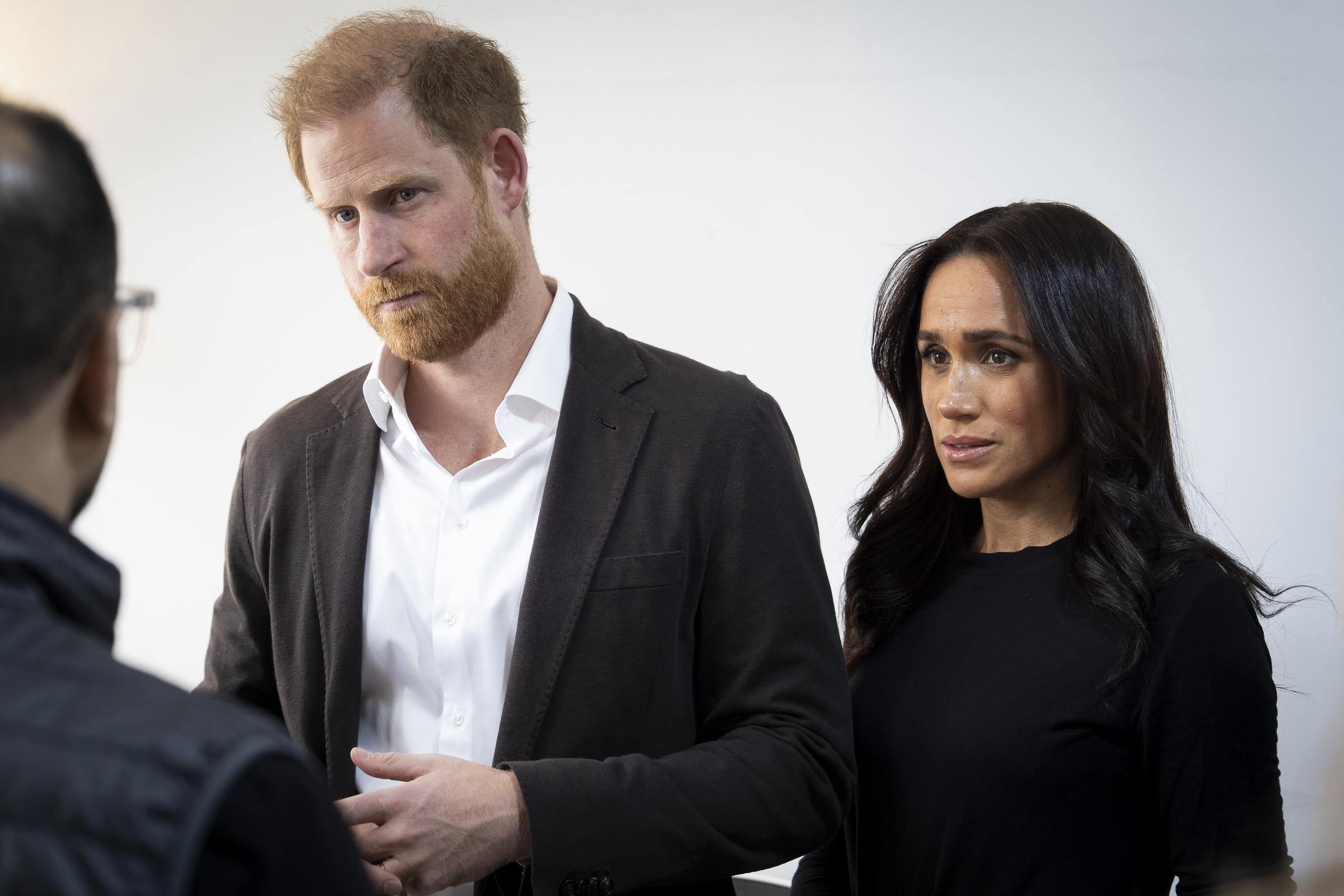 The Duke and Duchess of Sussex during a visit to the World Central Kitchen Food (WCK), at the Jordan Country Office, in Amman, Jordan on February 26, 2026. | Source: Getty Images
