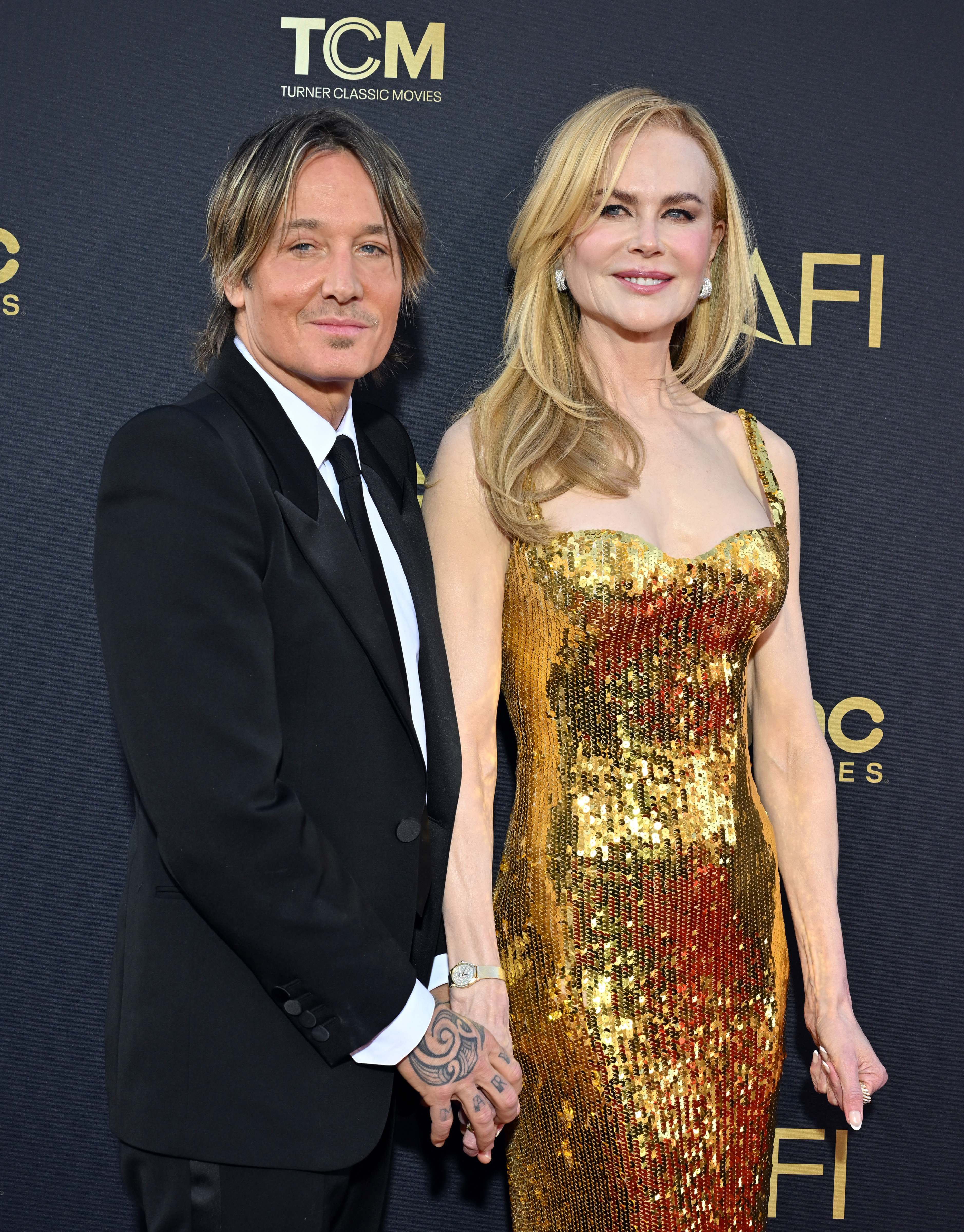 Keith Urban and Nicole Kidman attend the 49th AFI Life Achievement Award Gala Tribute Celebrating Nicole Kidman at Dolby Theatre on April 27, 2024, in Hollywood, California. | Source: Getty Images