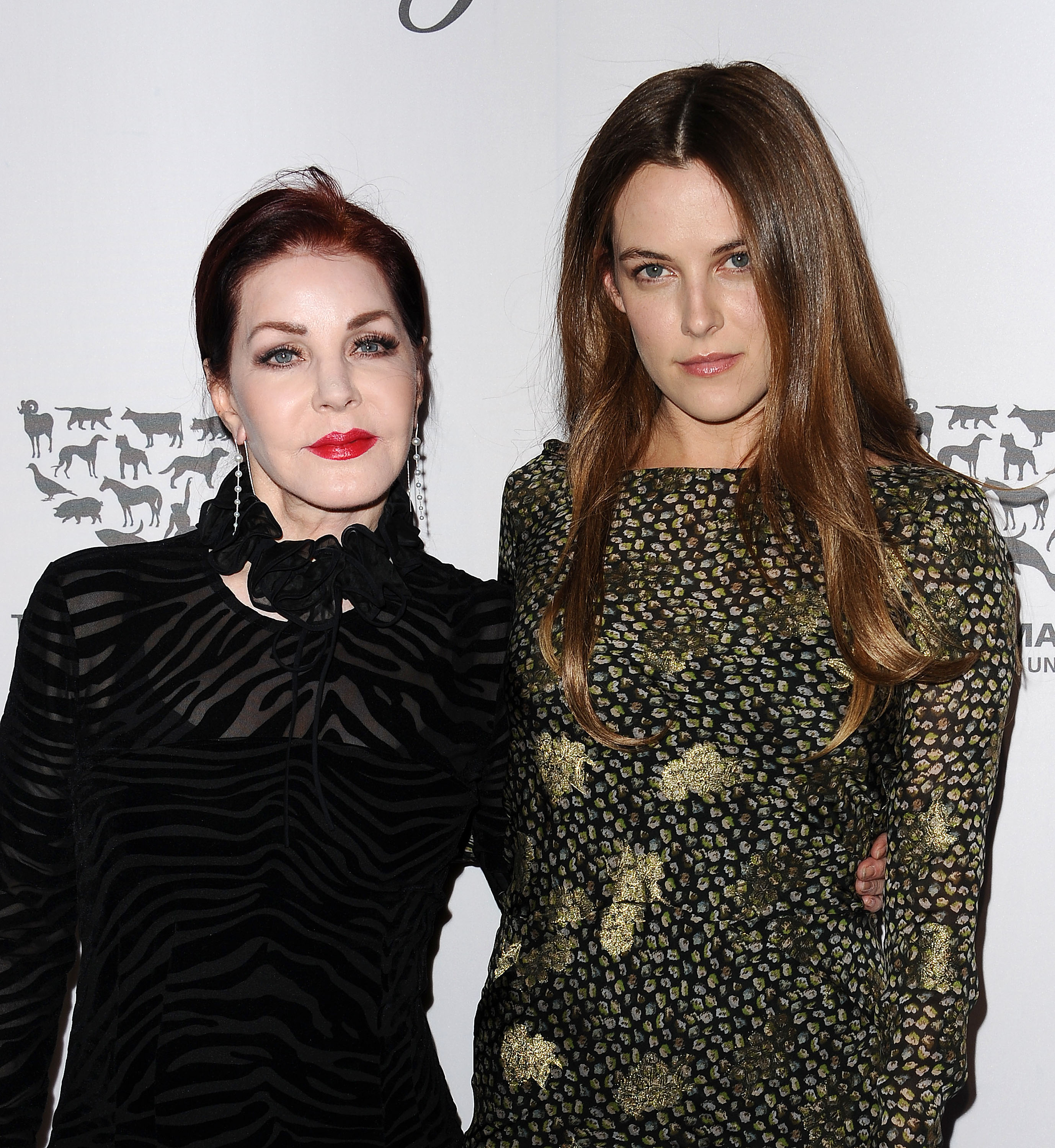 Priscilla Presley and Riley Keough attend The Humane Society of The United States' To The Rescue gala at Paramount Studios on May 7, 2016, in Hollywood, California. | Source: Getty Images