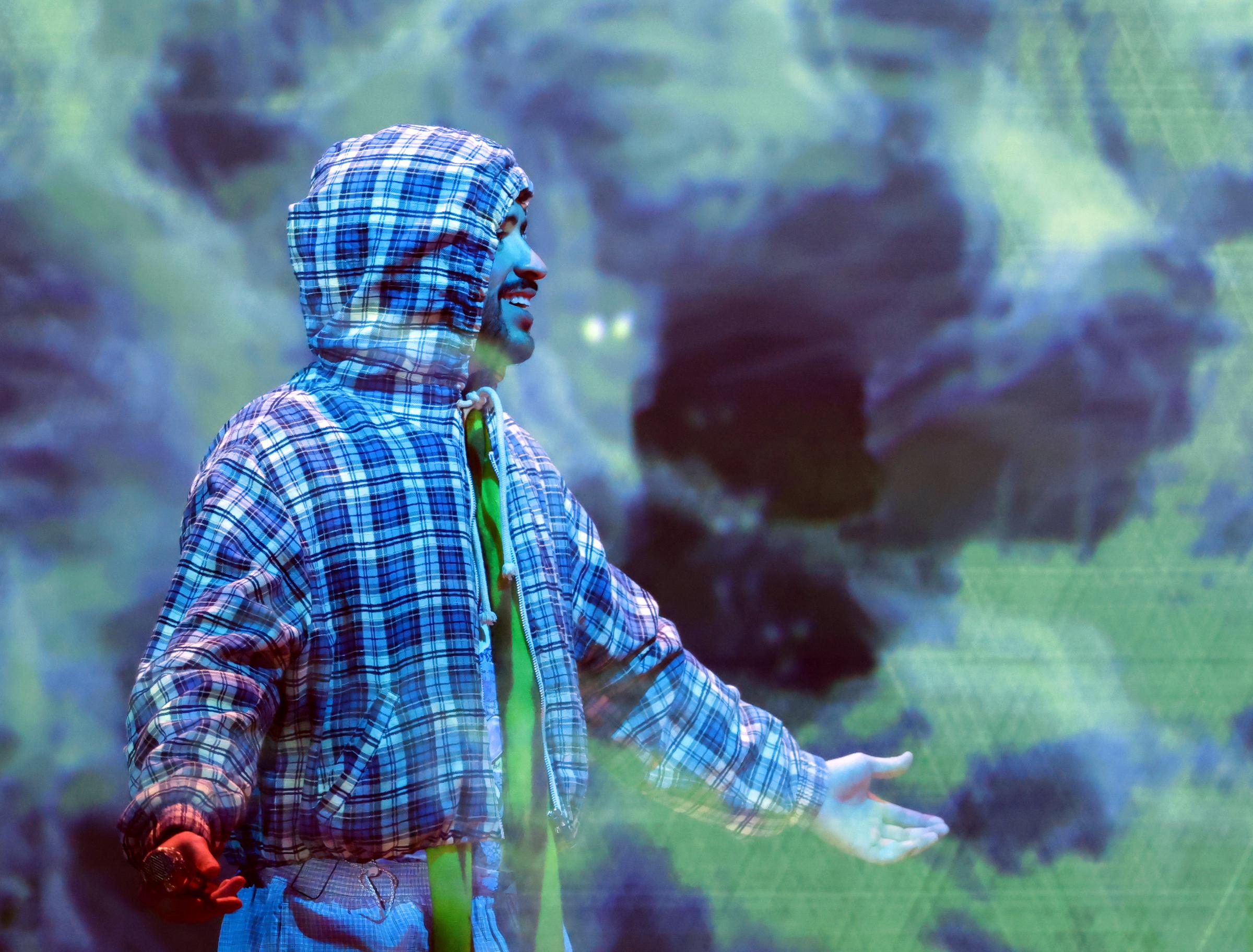 Bad Bunny performing during the 26th Annual Latin Grammy Awards on November 13, 2025, in Las Vegas, Nevada. | Source: Getty Images