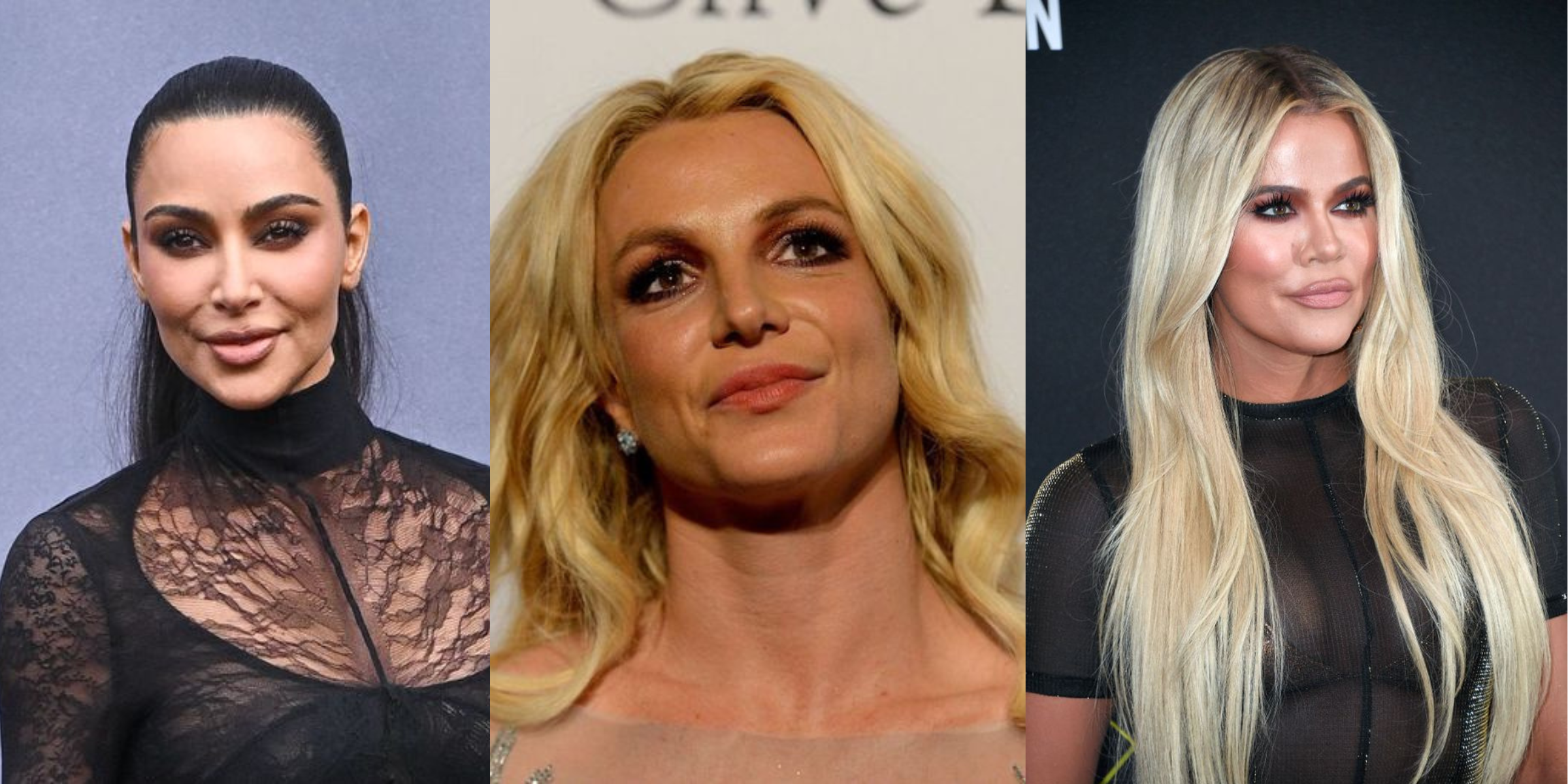 Kim Kardashian, Britney Spears, and Khloe Kardashian | Source: Getty Images
