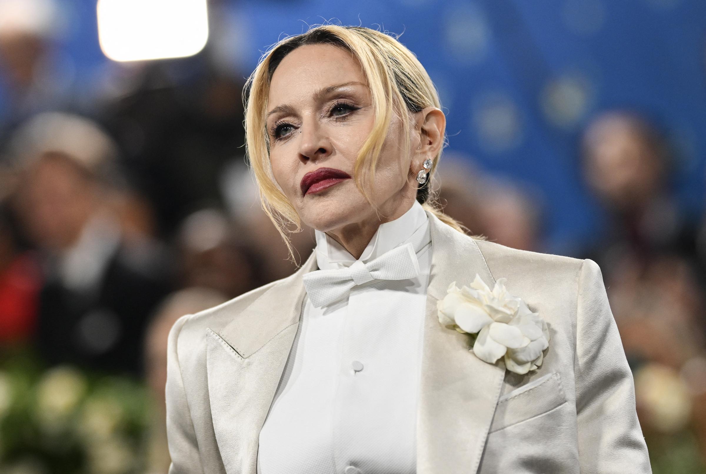 Madonna arrives for the 2025 Met Gala at the Metropolitan Museum of Art on May 5, 2025, in New York City | Source: Getty Images