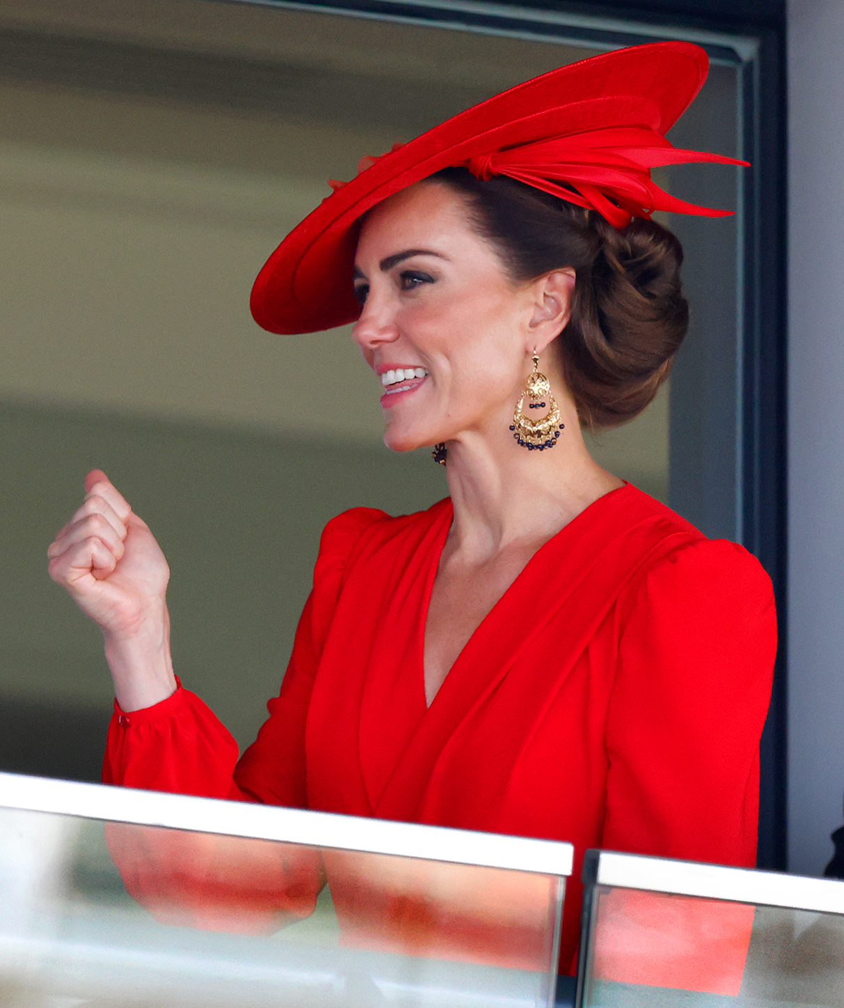 Catherine, Princess of Wales watches the racing on day four of Royal Ascot 2023 at Ascot Racecourse on June 23, 2023 in Ascot, England | Source: Getty Images