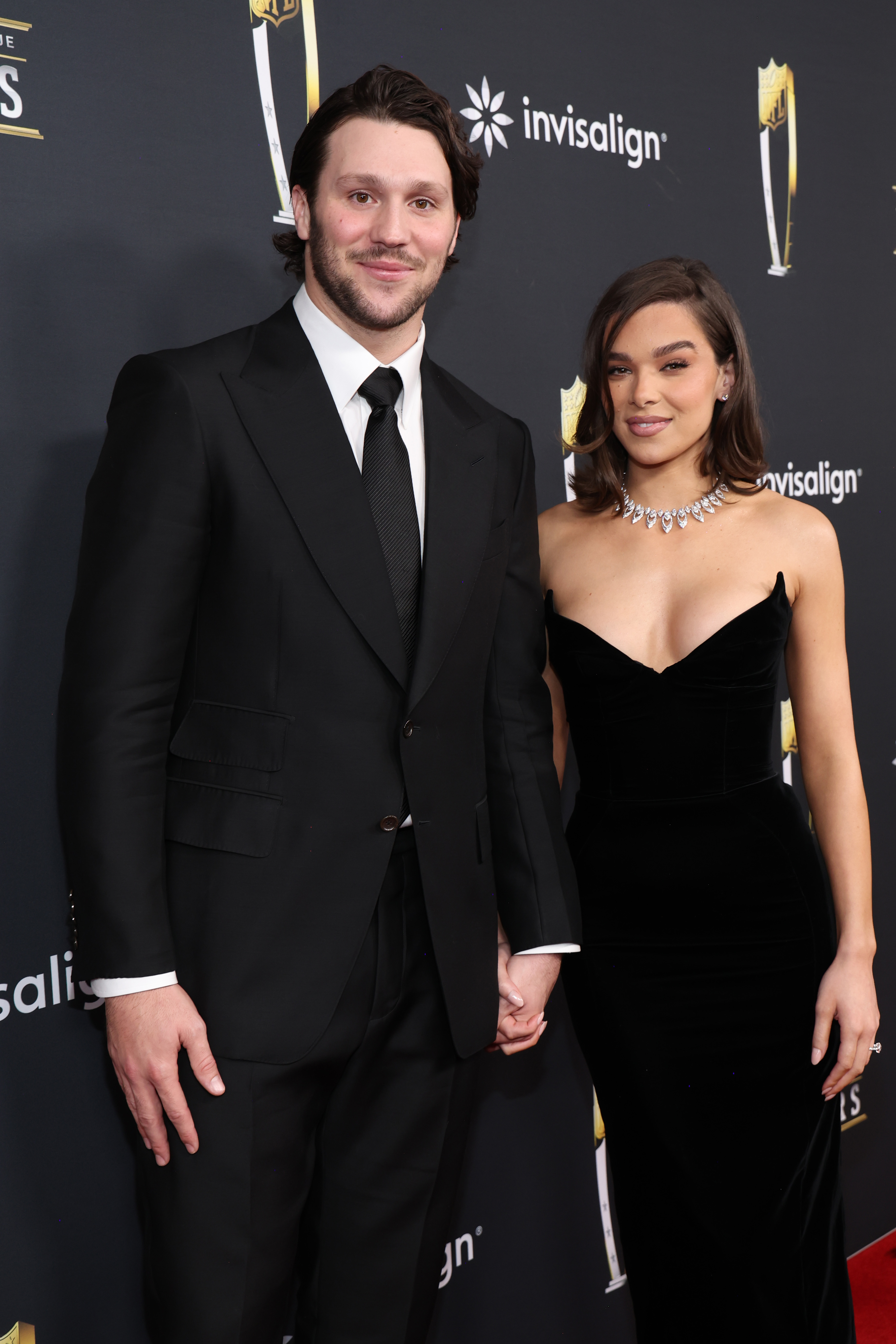 Josh Allen and Hailee Steinfeld attend the 14th Annual NFL Honors at Saenger Theatre on February 6, 2025, in New Orleans, Louisiana. | Source: Getty Images