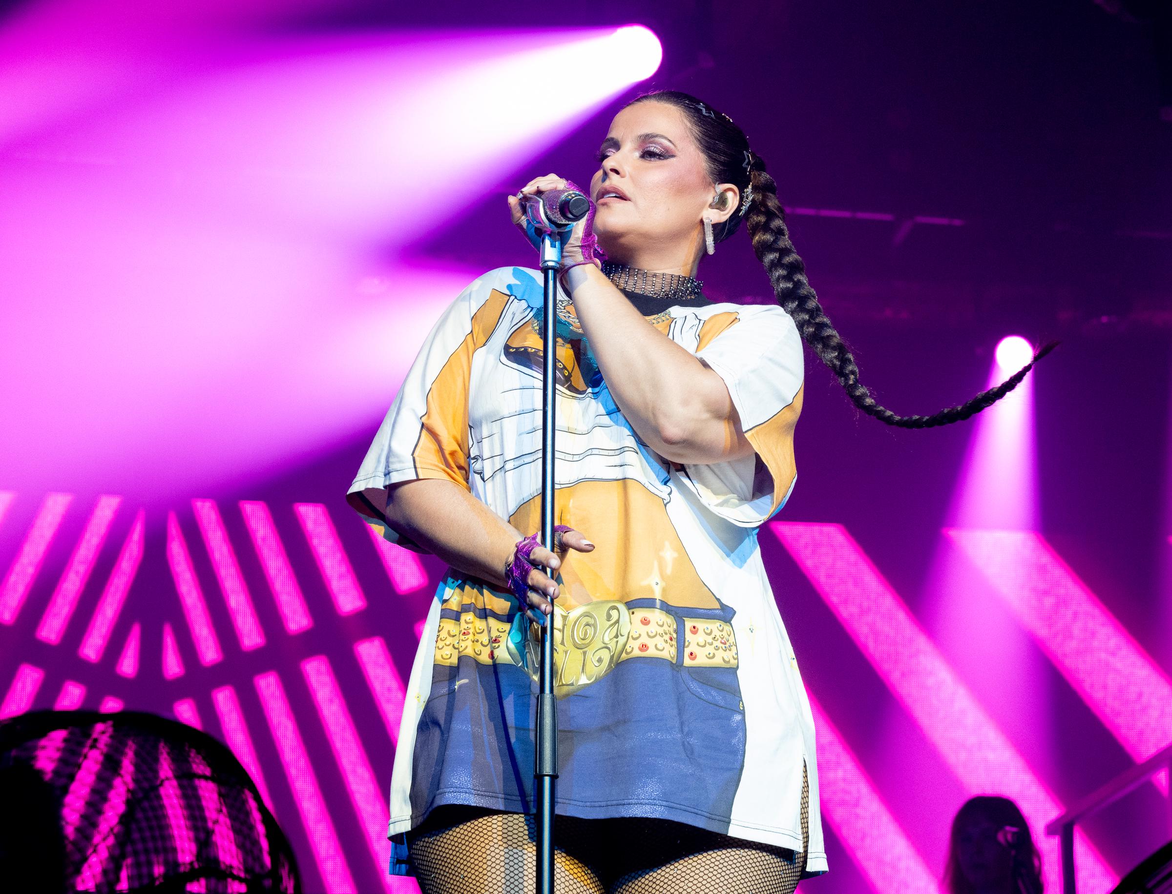 Nelly Furtado performs during Manchester Pride 2025 on August 24, 2025, in Manchester, England. | Source: Getty Images