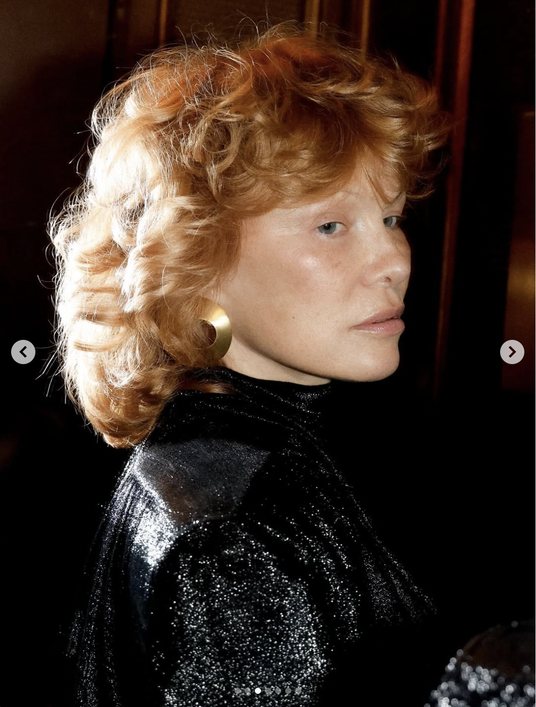 Pamela Anderson with red hair from a post in October 2025 | Source: instagram/pamelaanderson