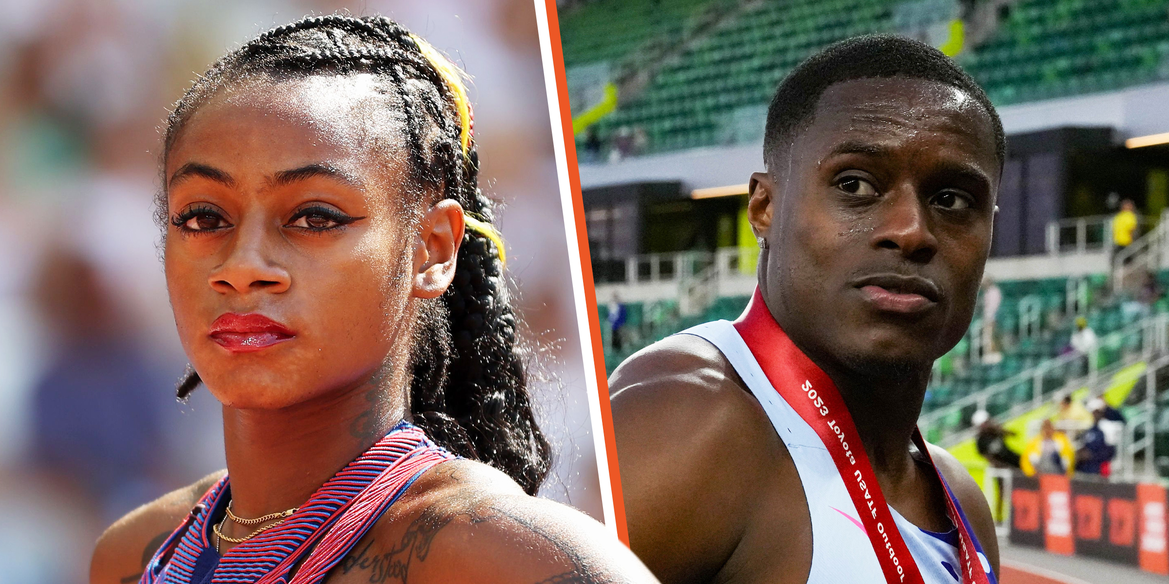 Sha'Carri Richardson | Christian Coleman | Source: Getty Images