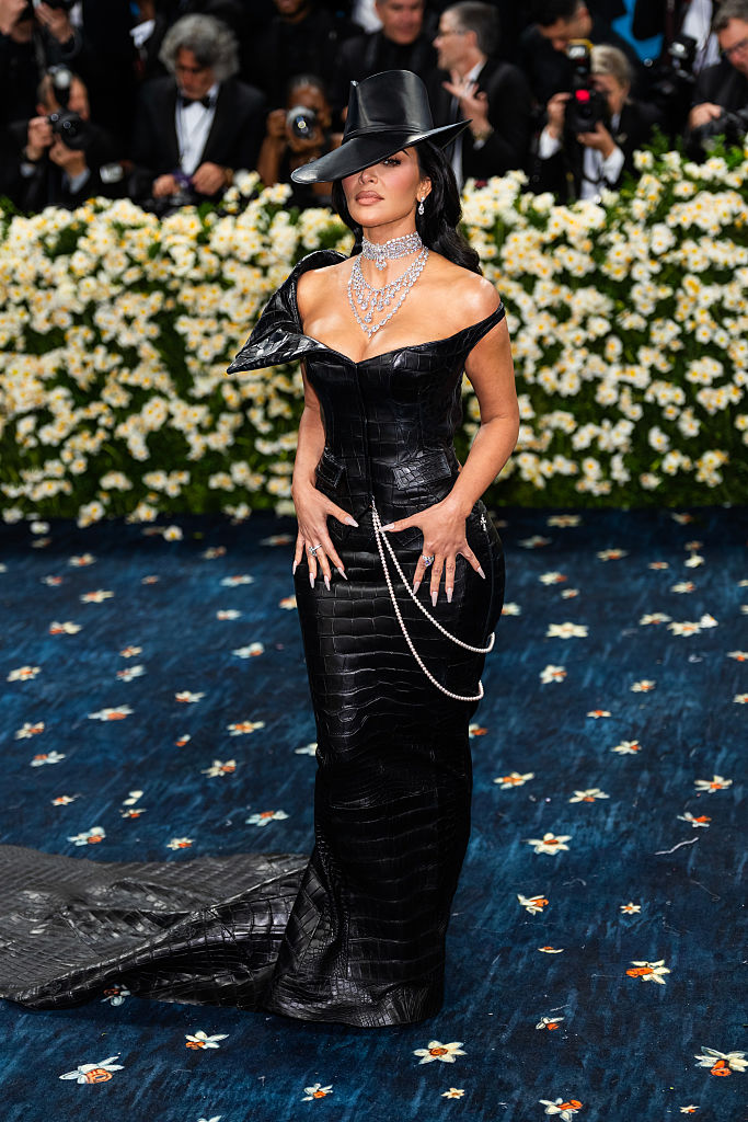 Kim Kardashian attends the 2025 Met Gala Celebrating "Superfine: Tailoring Black Style" at Metropolitan Museum of Art on May 5, 2025, in New York City. | Source: Getty Images