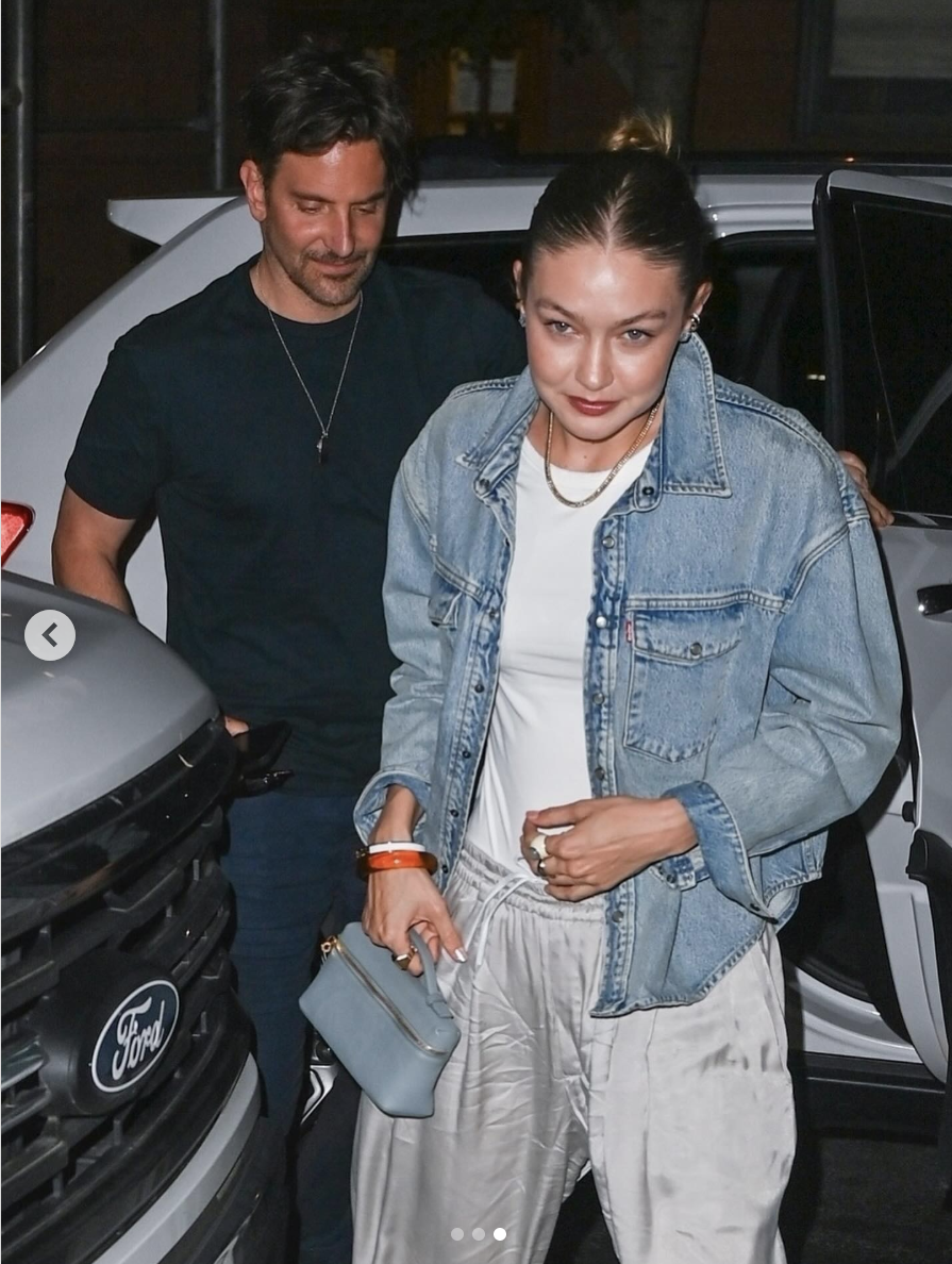 Bradley Cooper and Gigi Hadid photographed in New York City on June 13, 2025 | Source: Instagram/justjared
