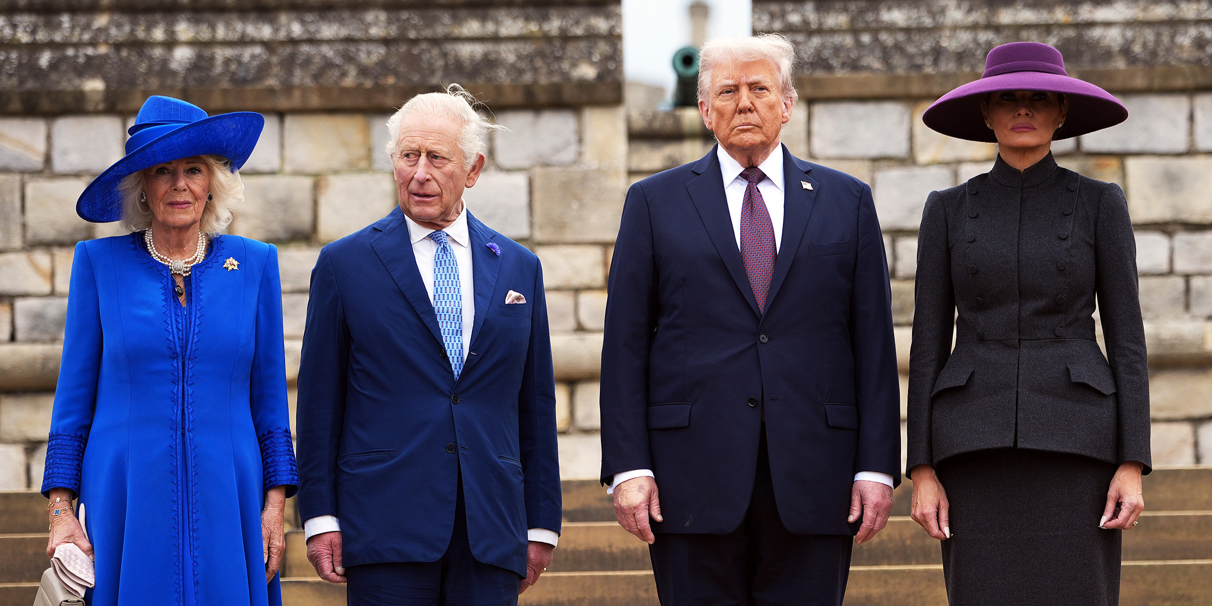 Queen Camilla, King Charles III, Donald Trump, and Melania Trump | Source: Getty Images