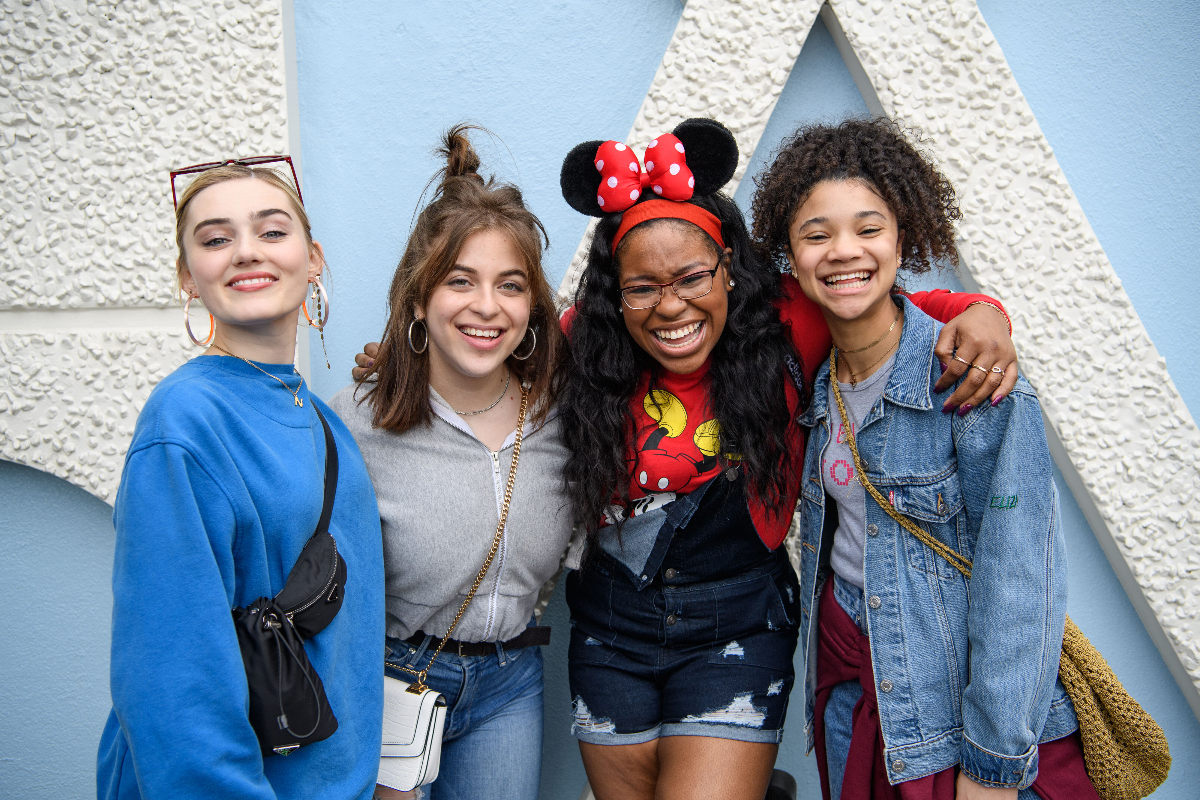 Meg Donnelly, Ariel Martin, Carla Jeffery, and Kylee Russell celebrate the success of "Zombies 2" at Disneyland Resort on March 1, 2020 in Anaheim, California. | Source: Getty Images