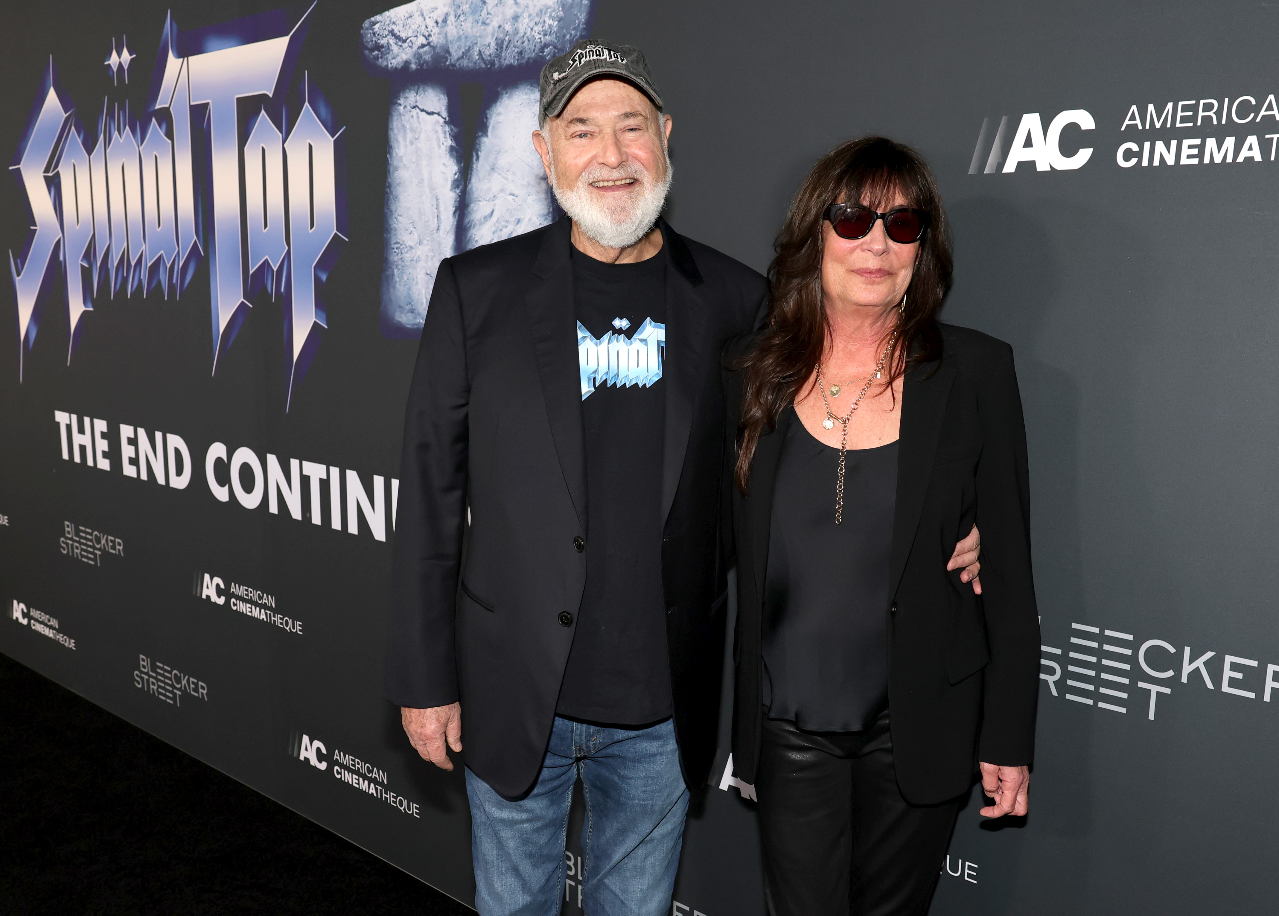 Rob and Michele Reiner arrive at the premiere of "Spinal Tap II: The End Continues" at The Egyptian Theatre Hollywood on September 09, 2025 in Los Angeles, California. | Source: Getty Images